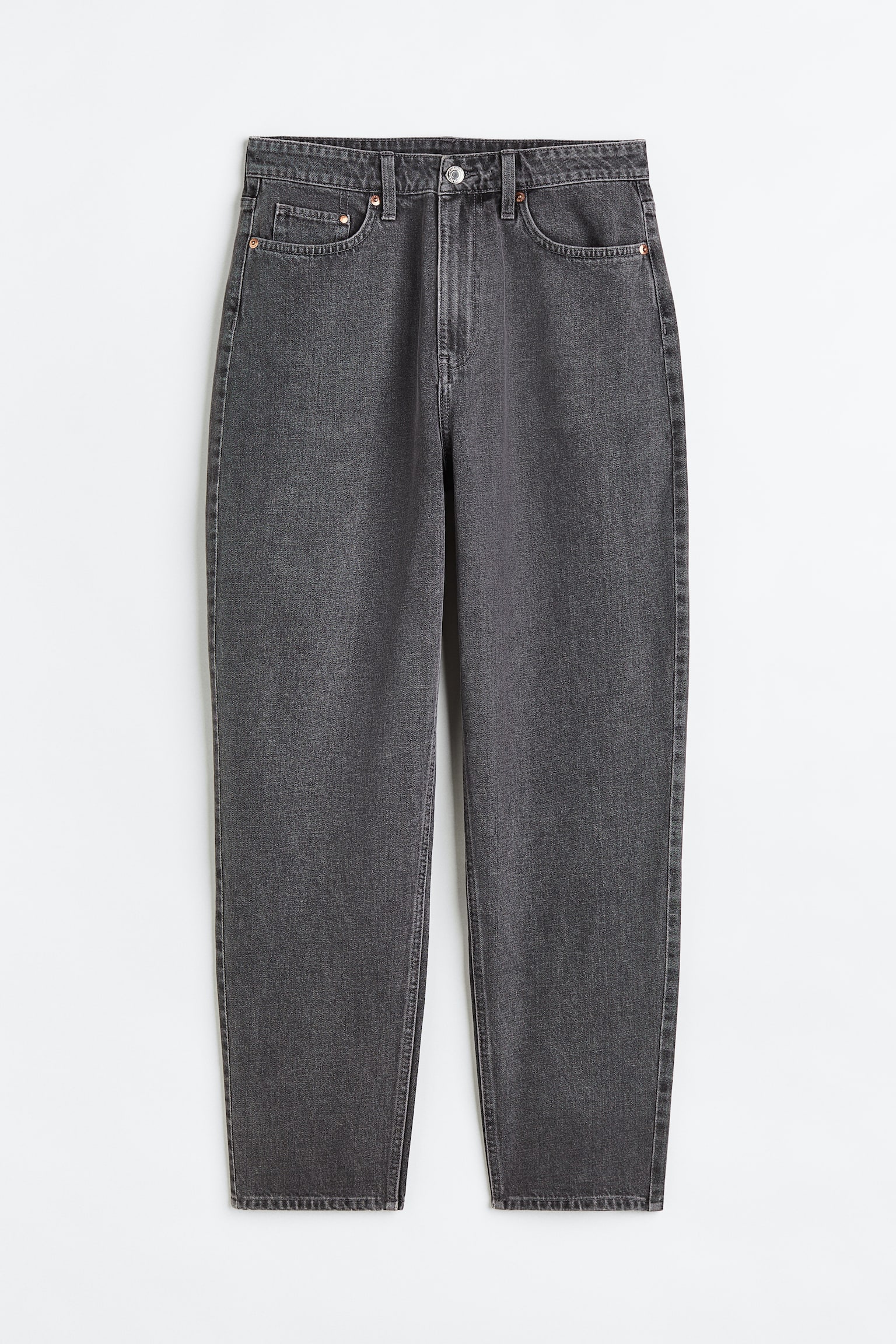Mom Loose-fit Ultra High Jeans - Gris