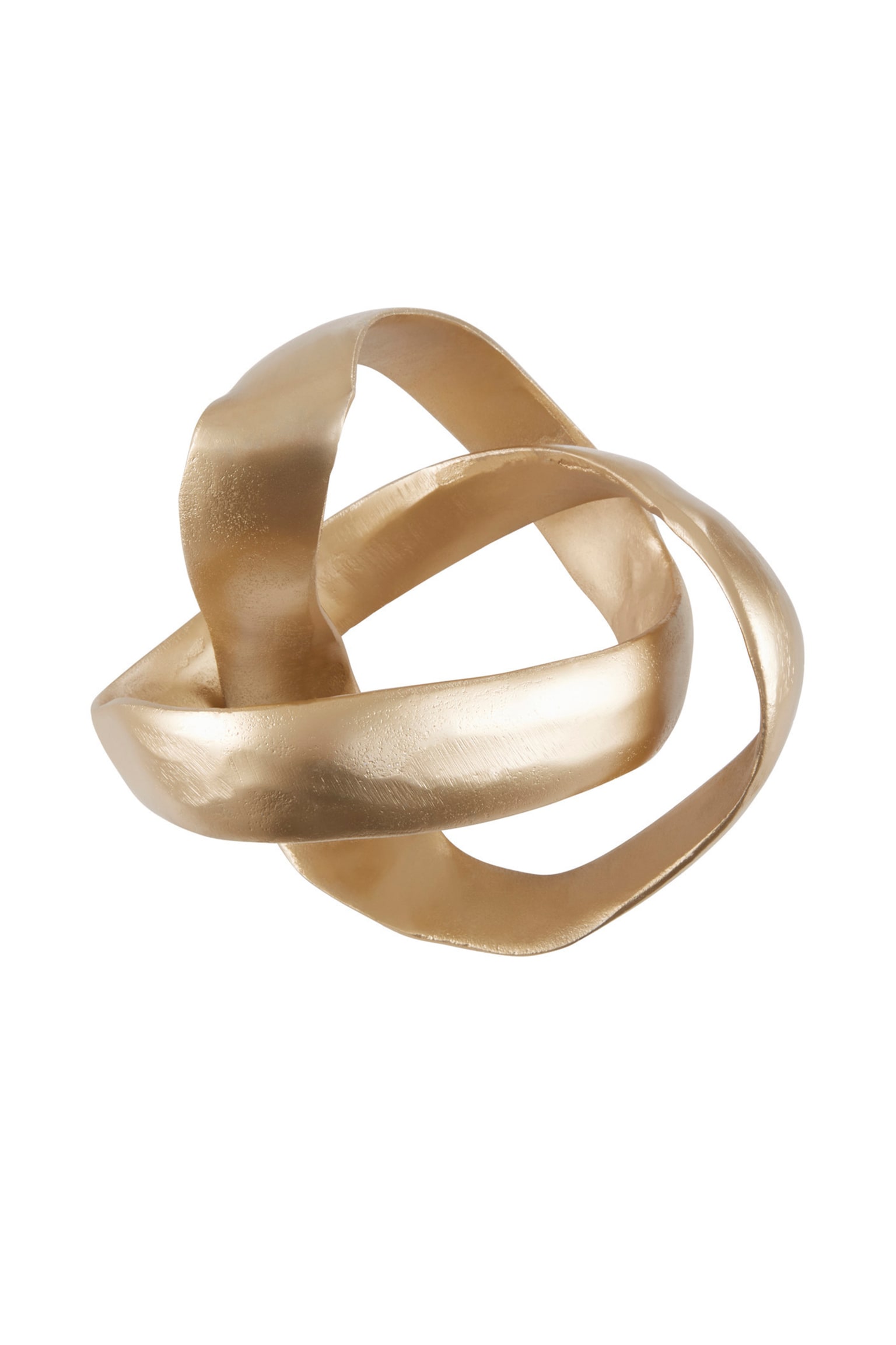 Prato Gold Tone Knot Sculpture - Gold - 4