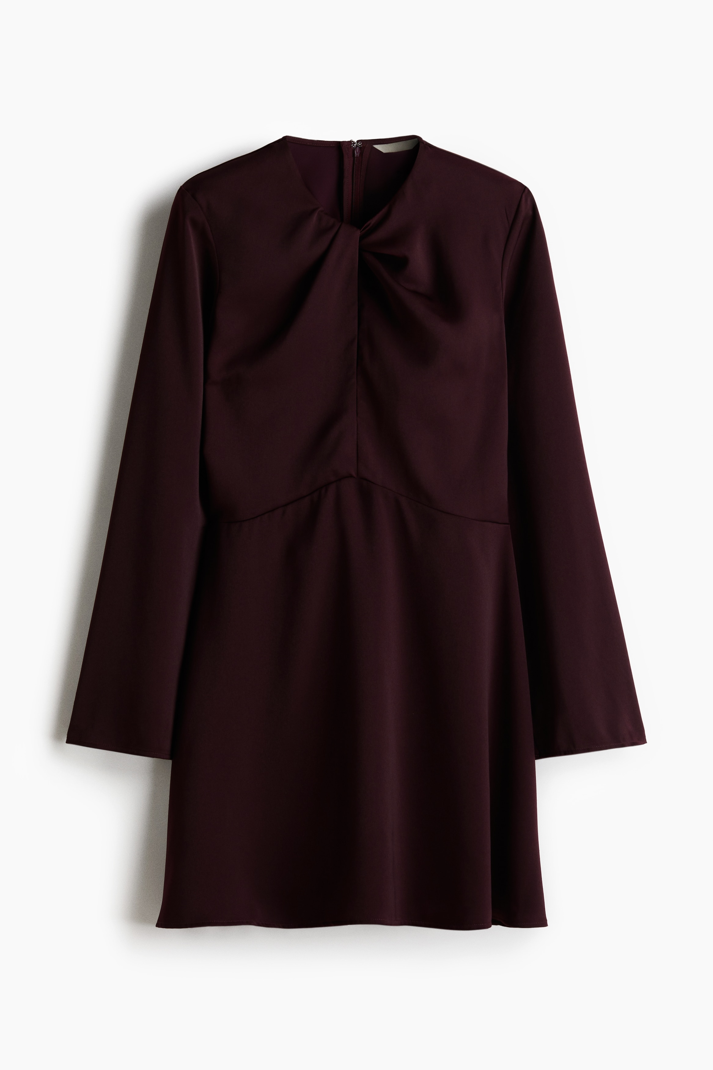 Robe avec détail torsadé - Bourgogne/Rouge/Noir