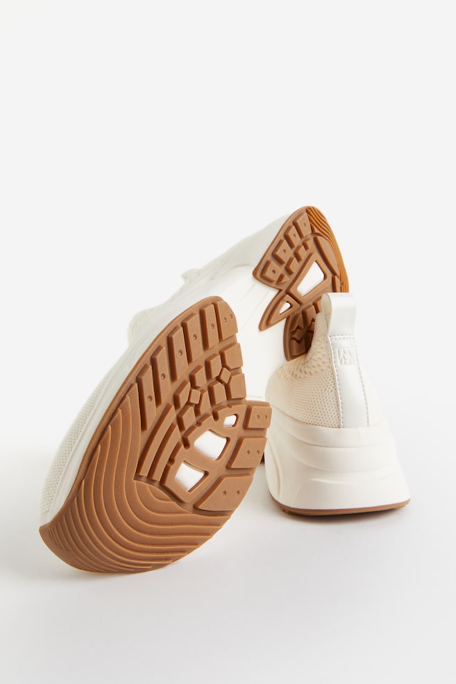 Formstrikkede sneakers - Cream/Beige - 4