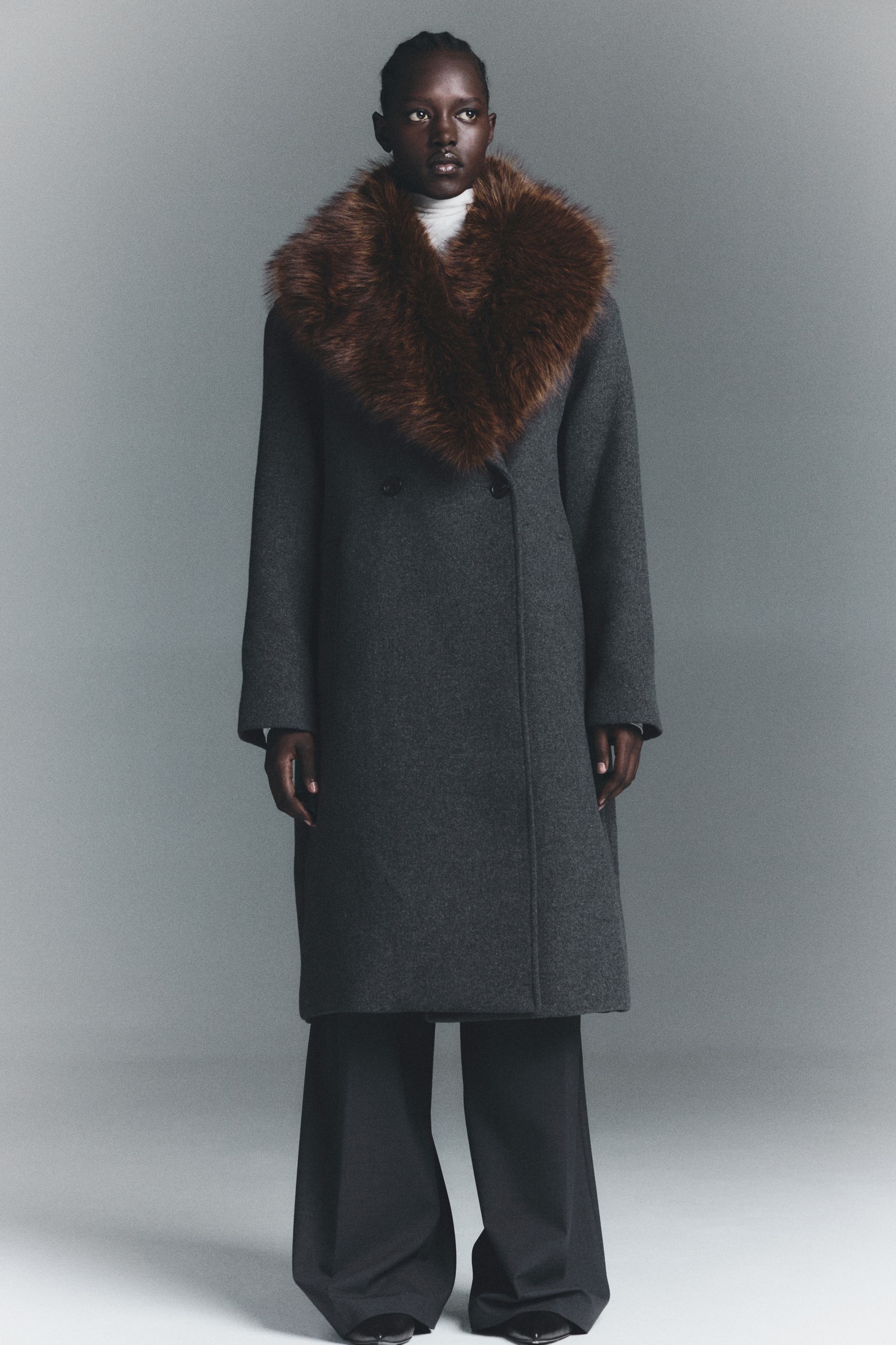 Double-breasted coat
