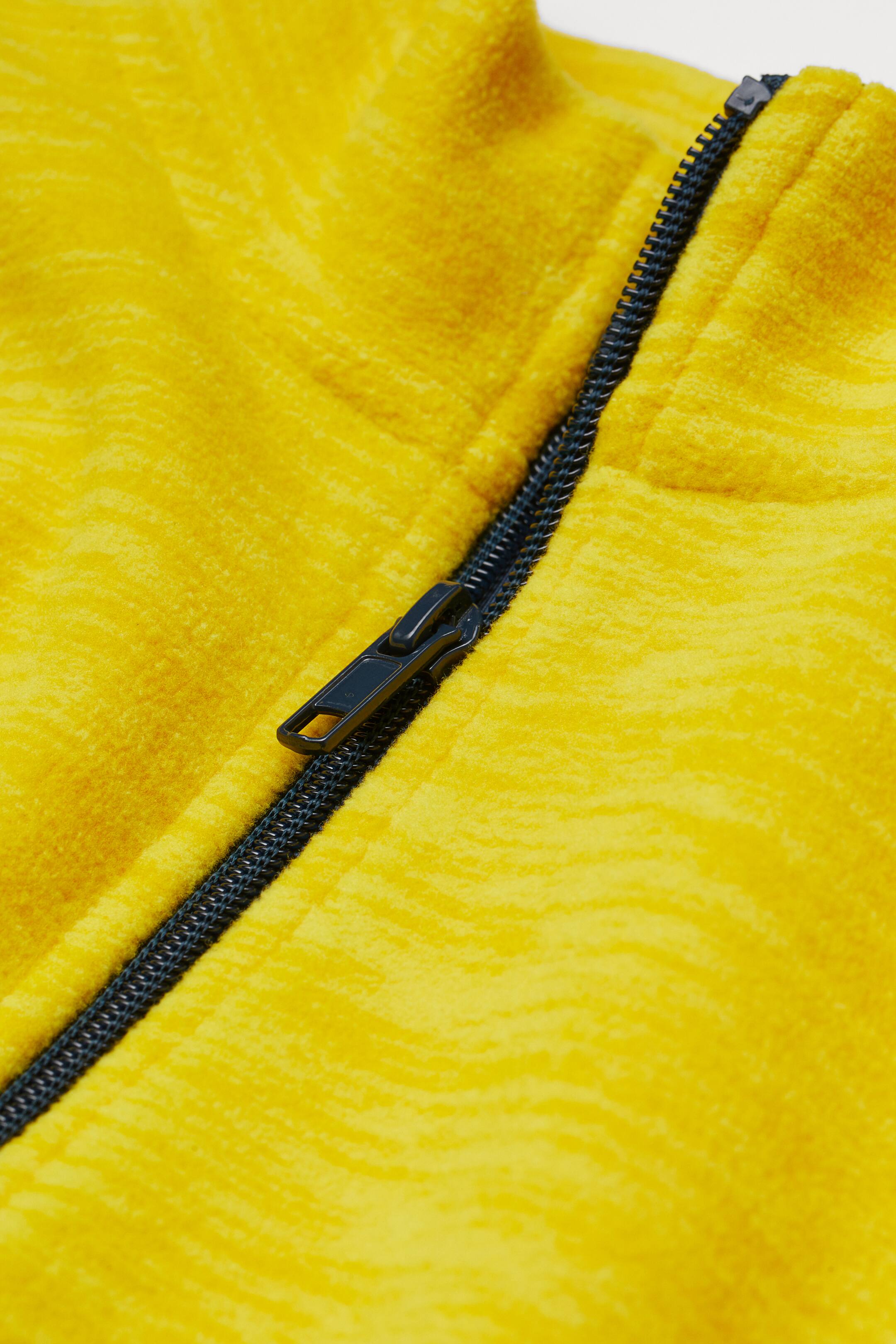 Fleece jacket - Long sleeve - Yellow marl - Kids | H&M GB