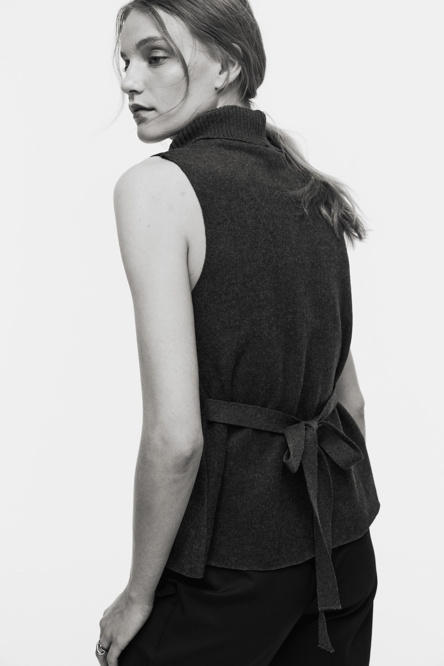 Rollkragentop - Dunkelgraumeliert/Dunkelbraun - 6