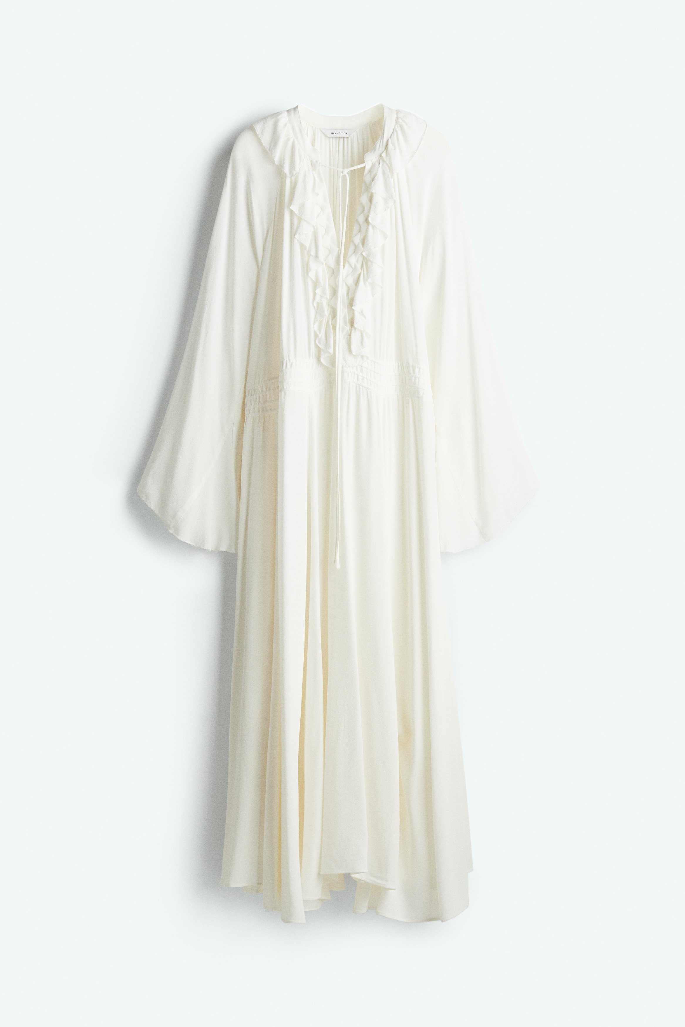 Ruffled Maxi Dress - White