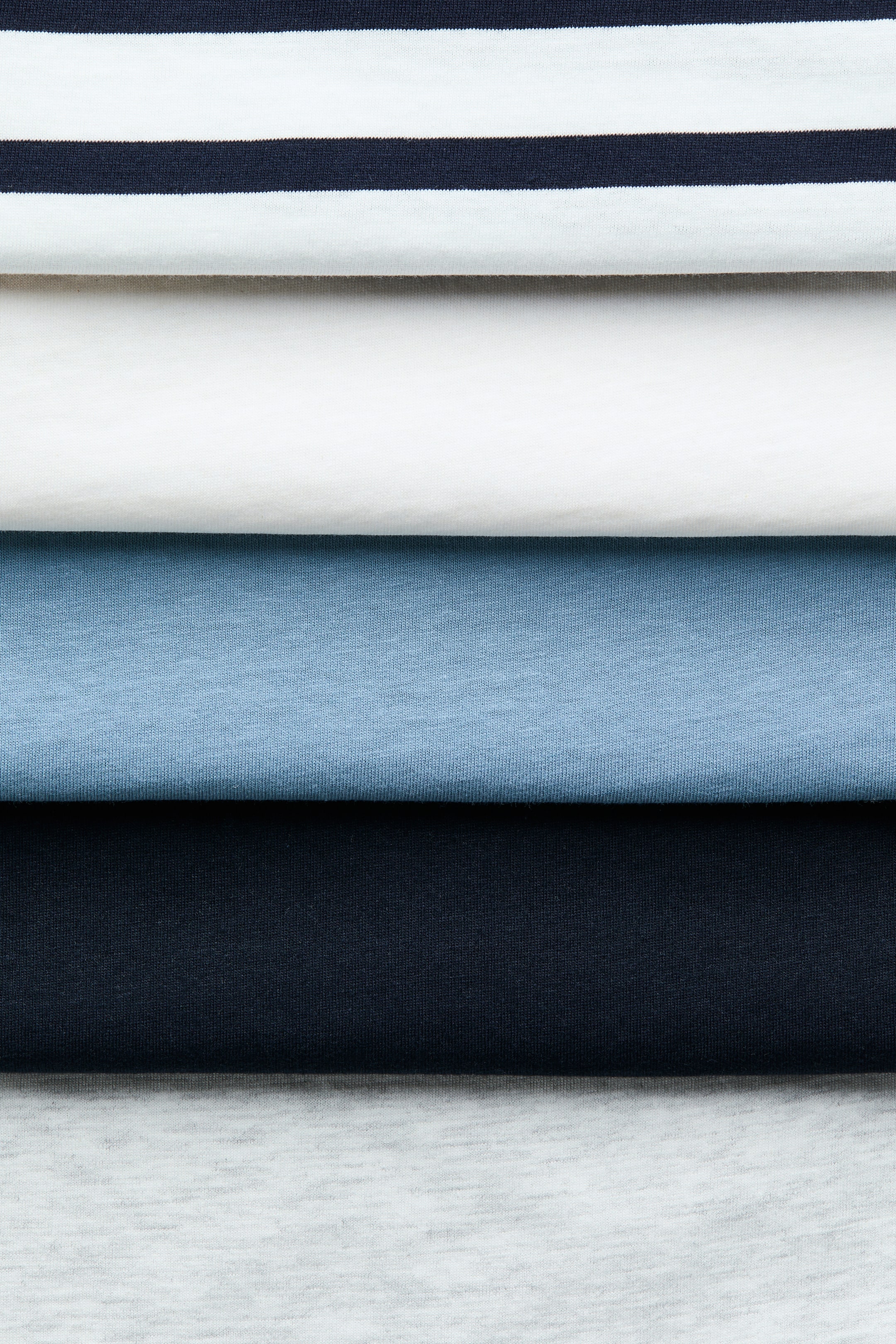 Детские футболки H&M 5-Pack Long-Sleeved Cotton T-Shirts — фото 2