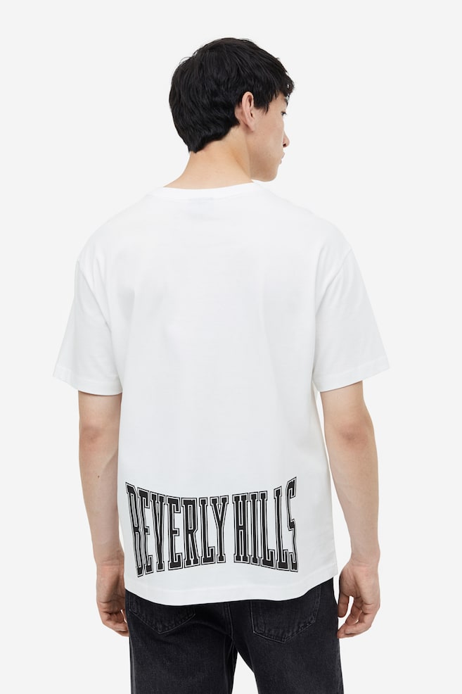 T-Shirt mit Print Relaxed Fit - Weiß/Beverly Hills/Weiß/Always Forward - 8