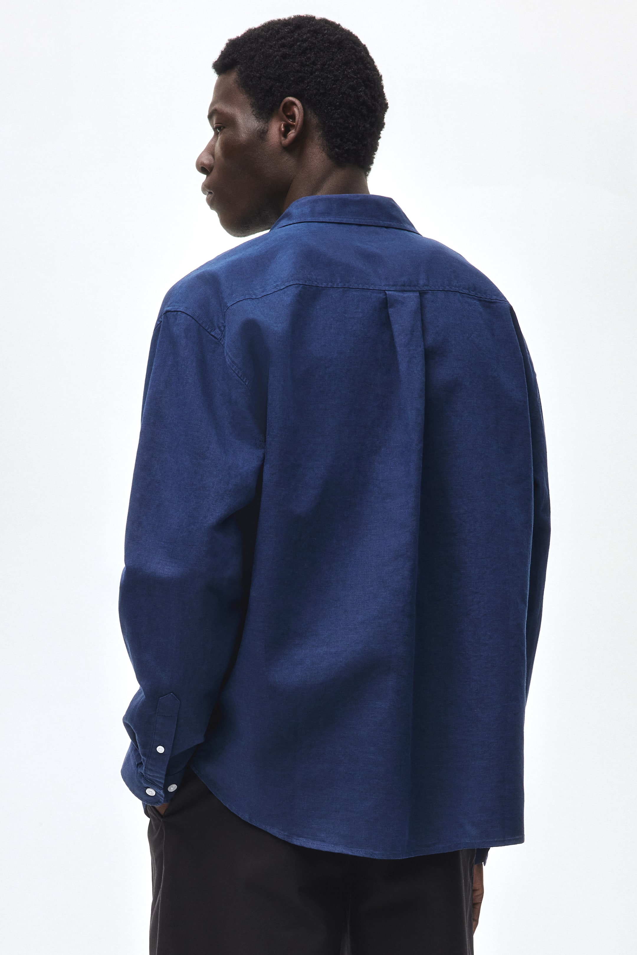Relaxed-Fit Linen-Blend Shirt