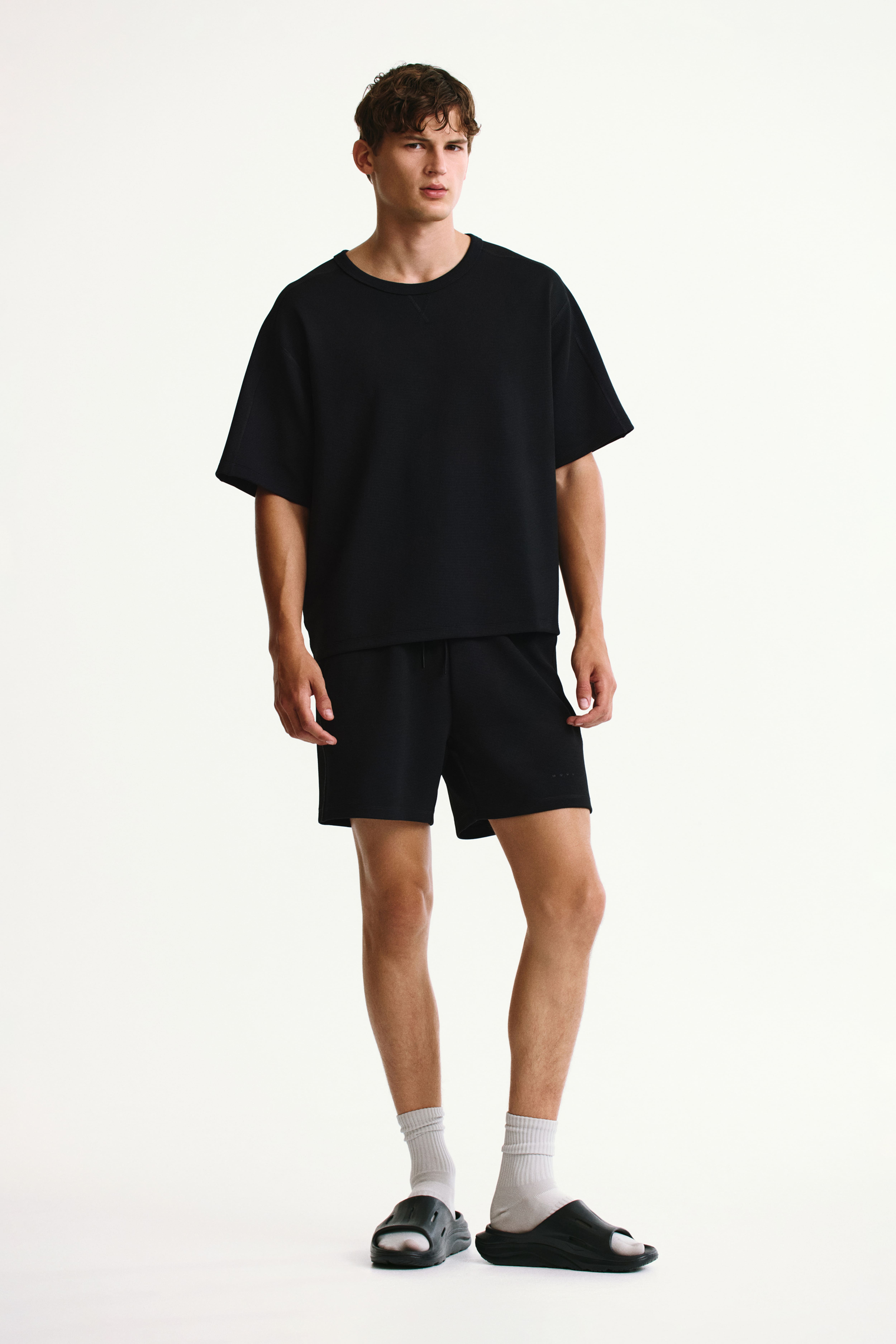 Regular-Fit Waffled Sports Shorts with DryMove™
