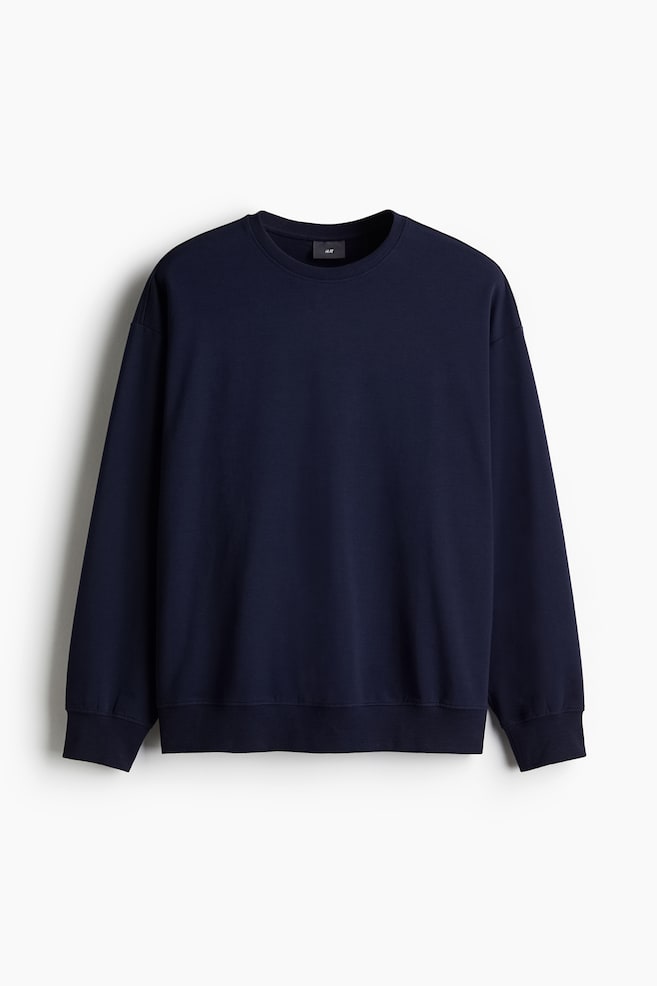 Long-sleeved pyjama top - Navy blue - 1
