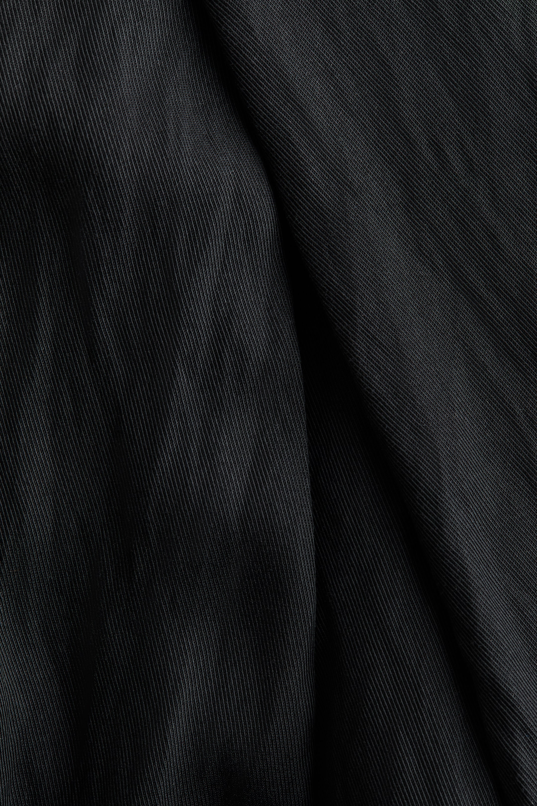 Crinkled Wrap-Detail Pants