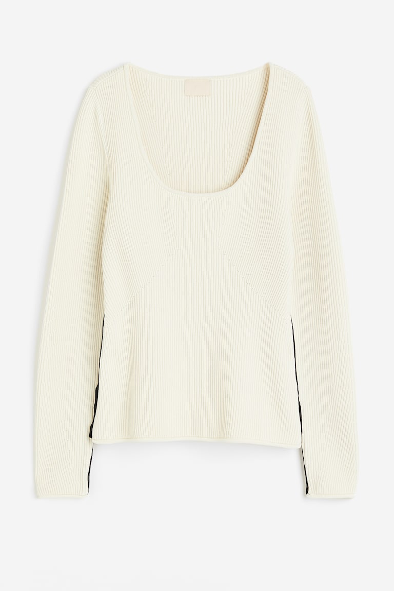 Bluza od rebrastog pletiva
