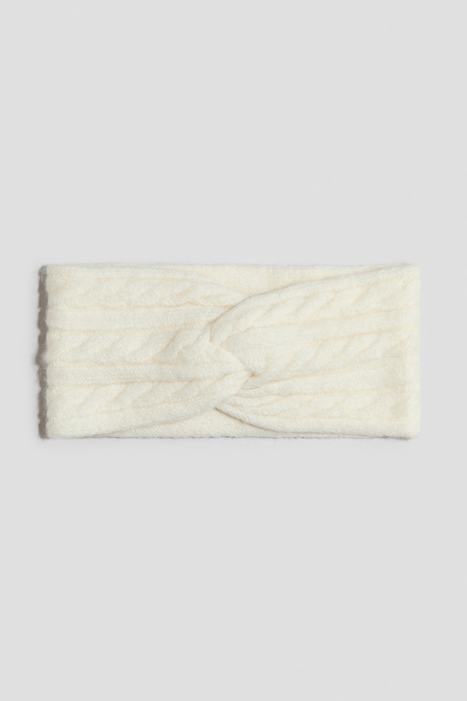 Cable-Knit Headband - Cream