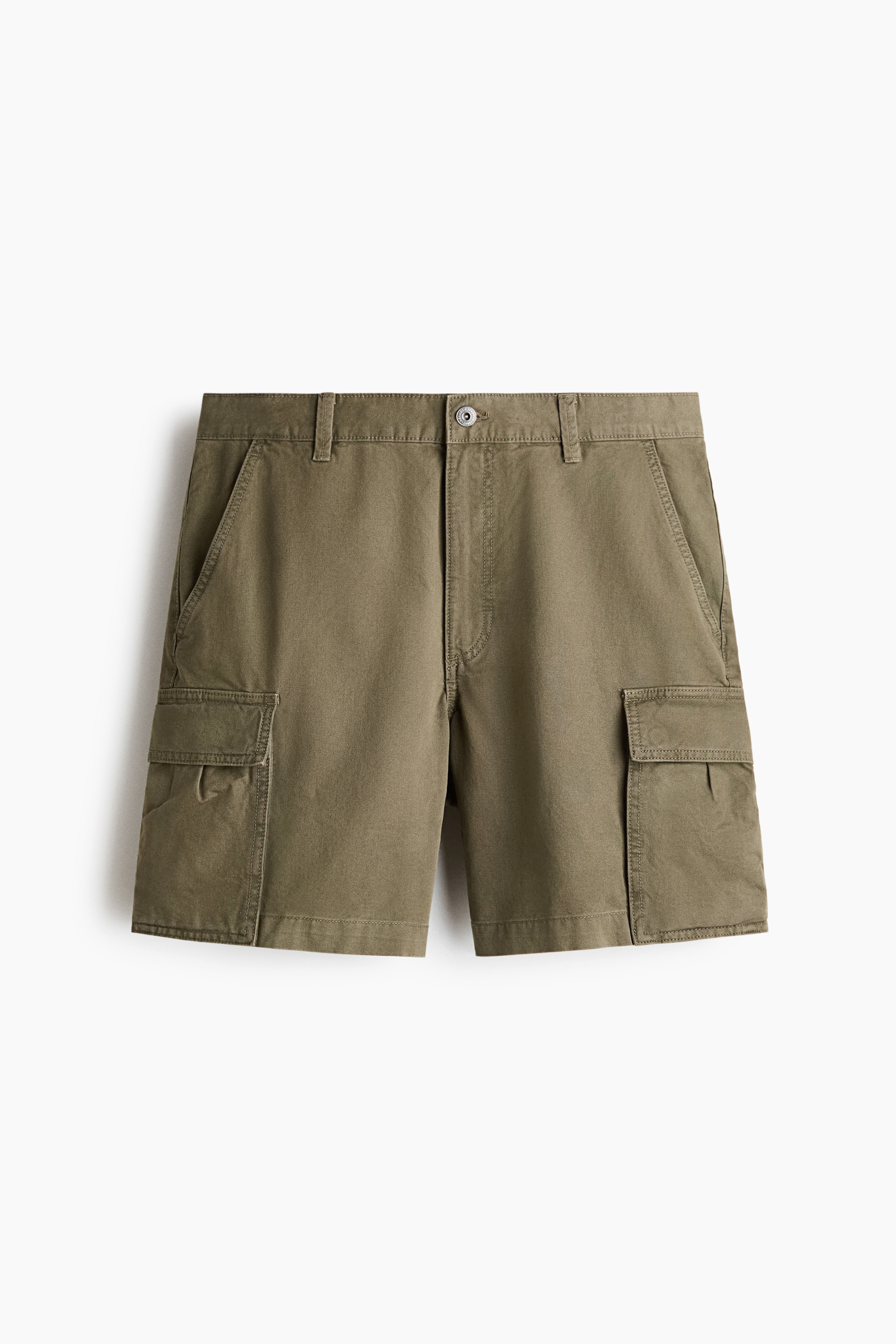 Pantalón corto cargo Relaxed Fit - Verde caqui/Negro/Blanco