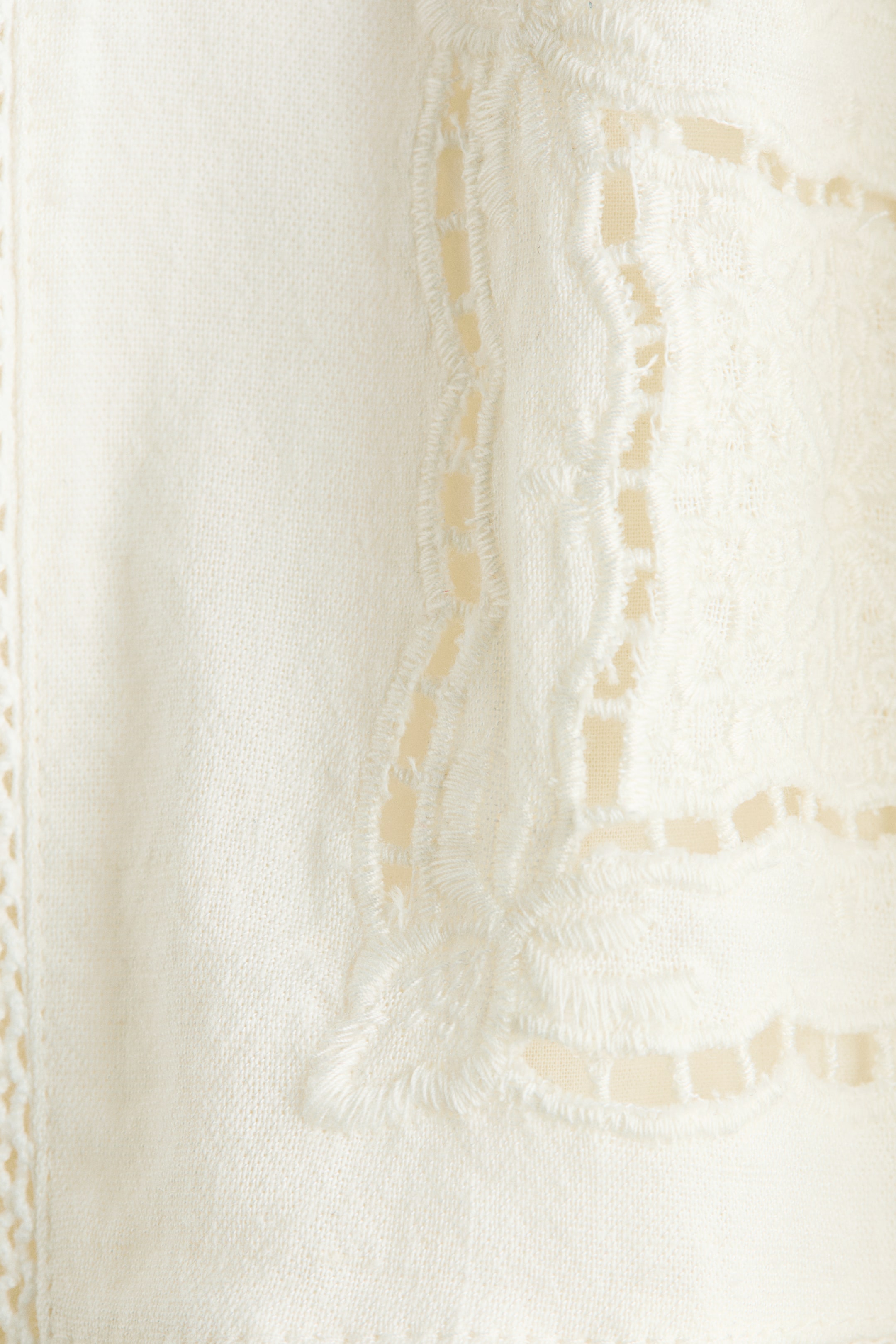 Женские шорты H&M Linen-Blend Shorts with Eyelet Embroidery — фото 3