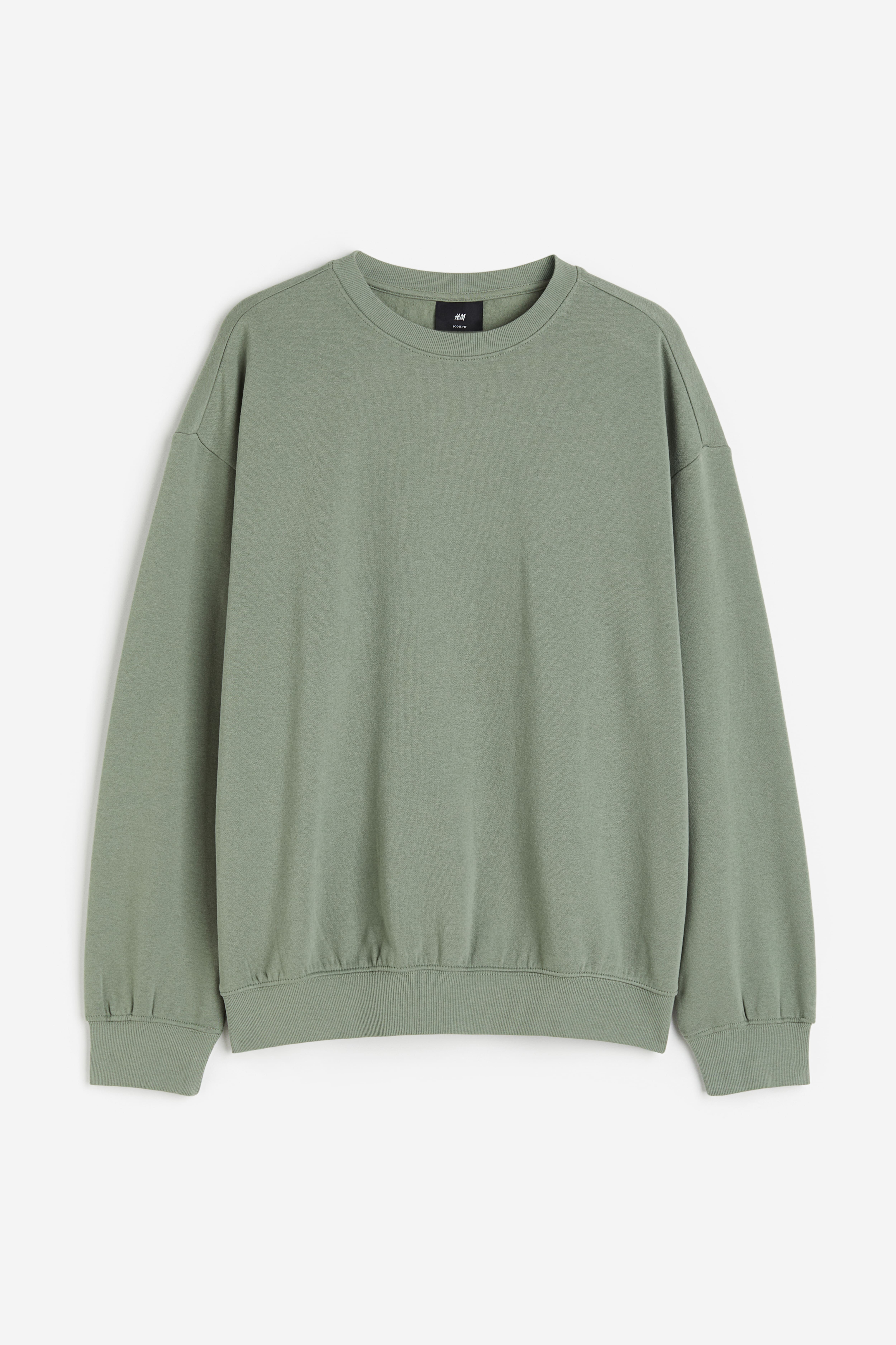 SemiCouture Button Back Oversized Sweatshirt Green/Grey outlet Small