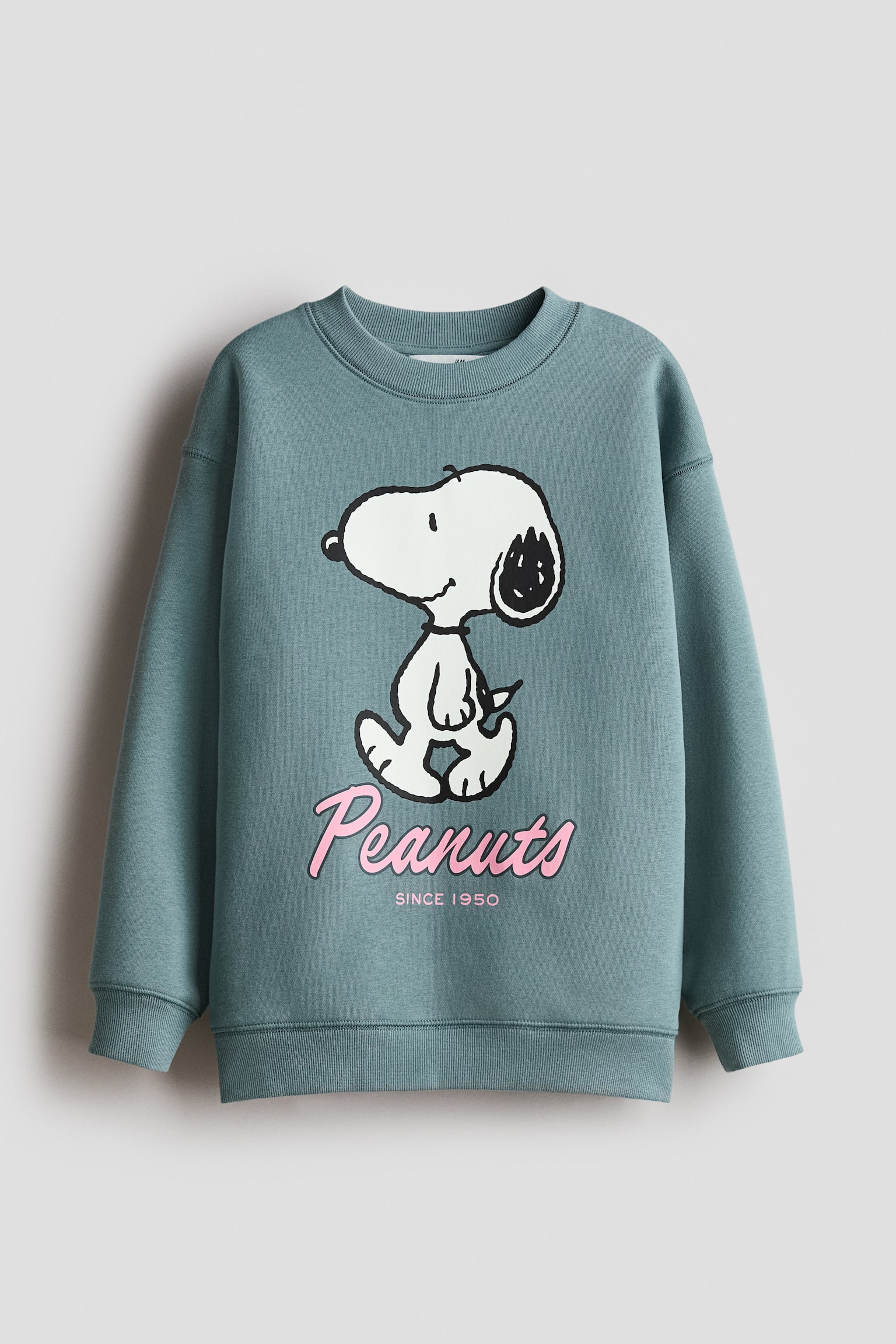 Oversized Sweatshirt with Printed Motif - Dusty turquoise/Snoopy/Light blue/Cinnamoroll/Blue/Lilo & Stitch/Purple/SmileyWorld®/Light gray/Kuromi/White/Lilo & Stitch/Dark gray/Kuromi/Dark gray/Pusheen the Cat