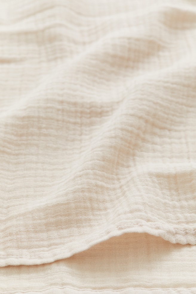 Cotton muslin comfort blanket - Light beige/Light green/Light blue/White/dc - 2