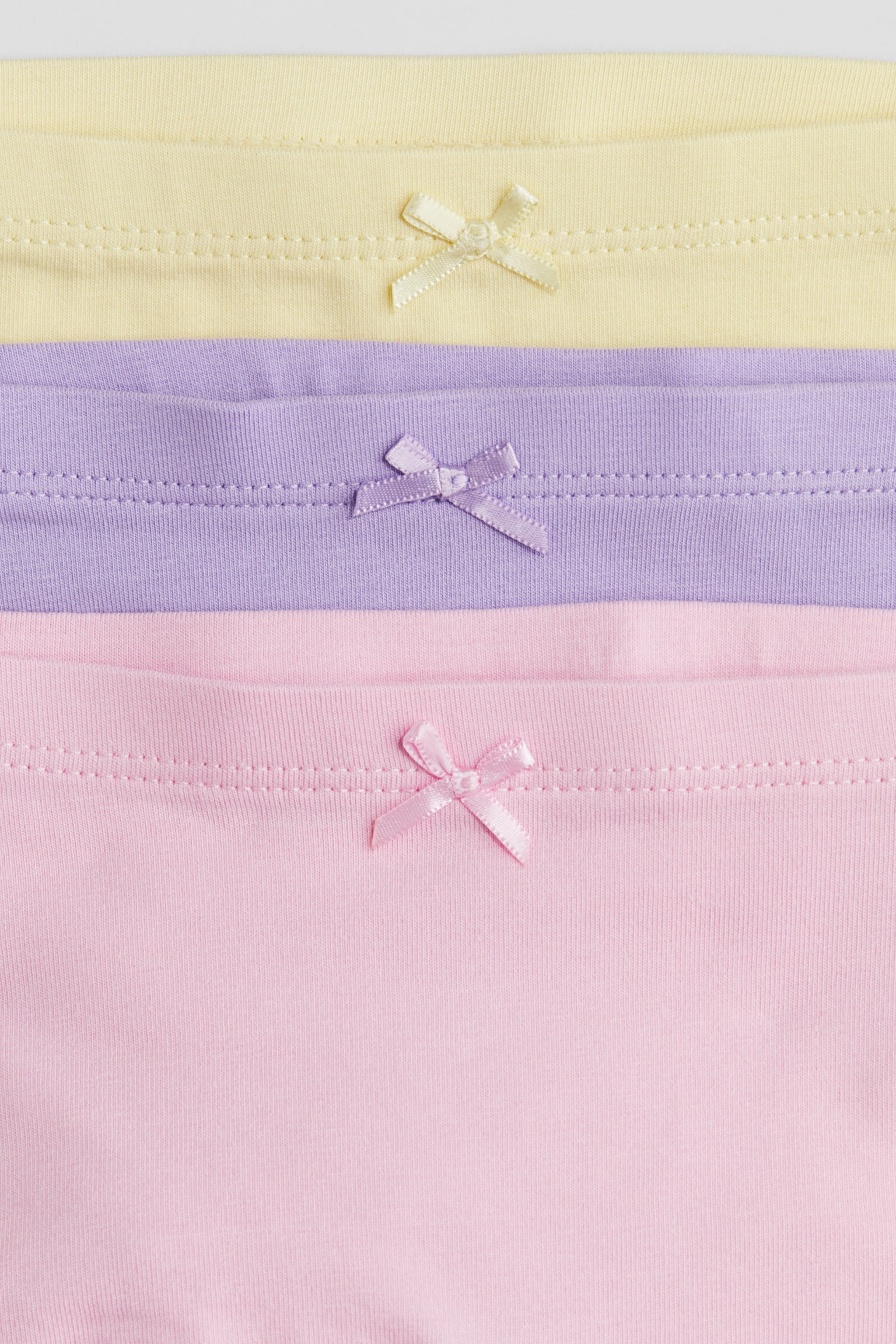 10-pack cotton boxer briefs - Light purple/Light yellow/Light pink/White - 3