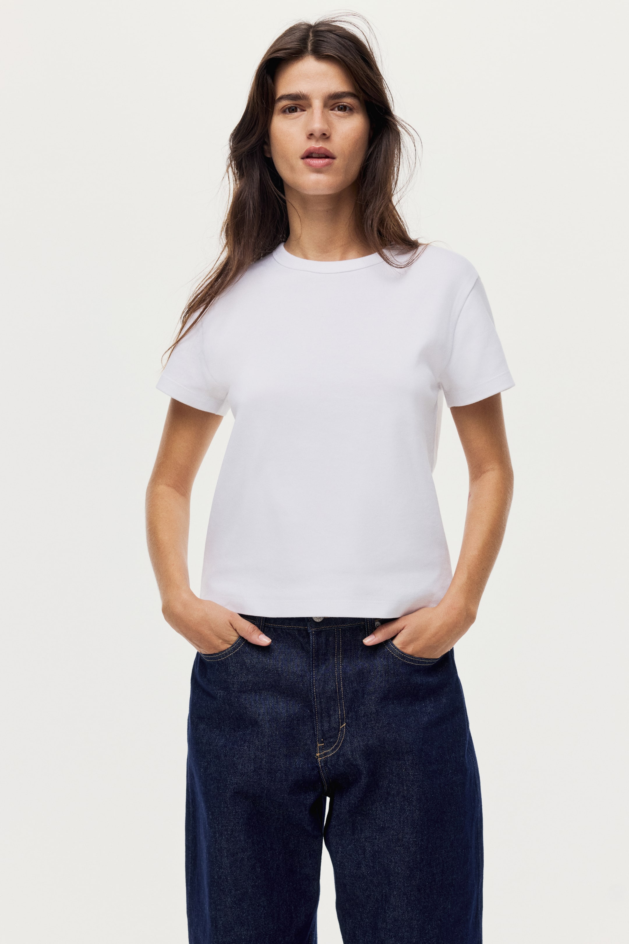 Größeres Bild anzeigen: T-Shirt aus Baumwolle - Weiß - Ladies | H&M AT 1