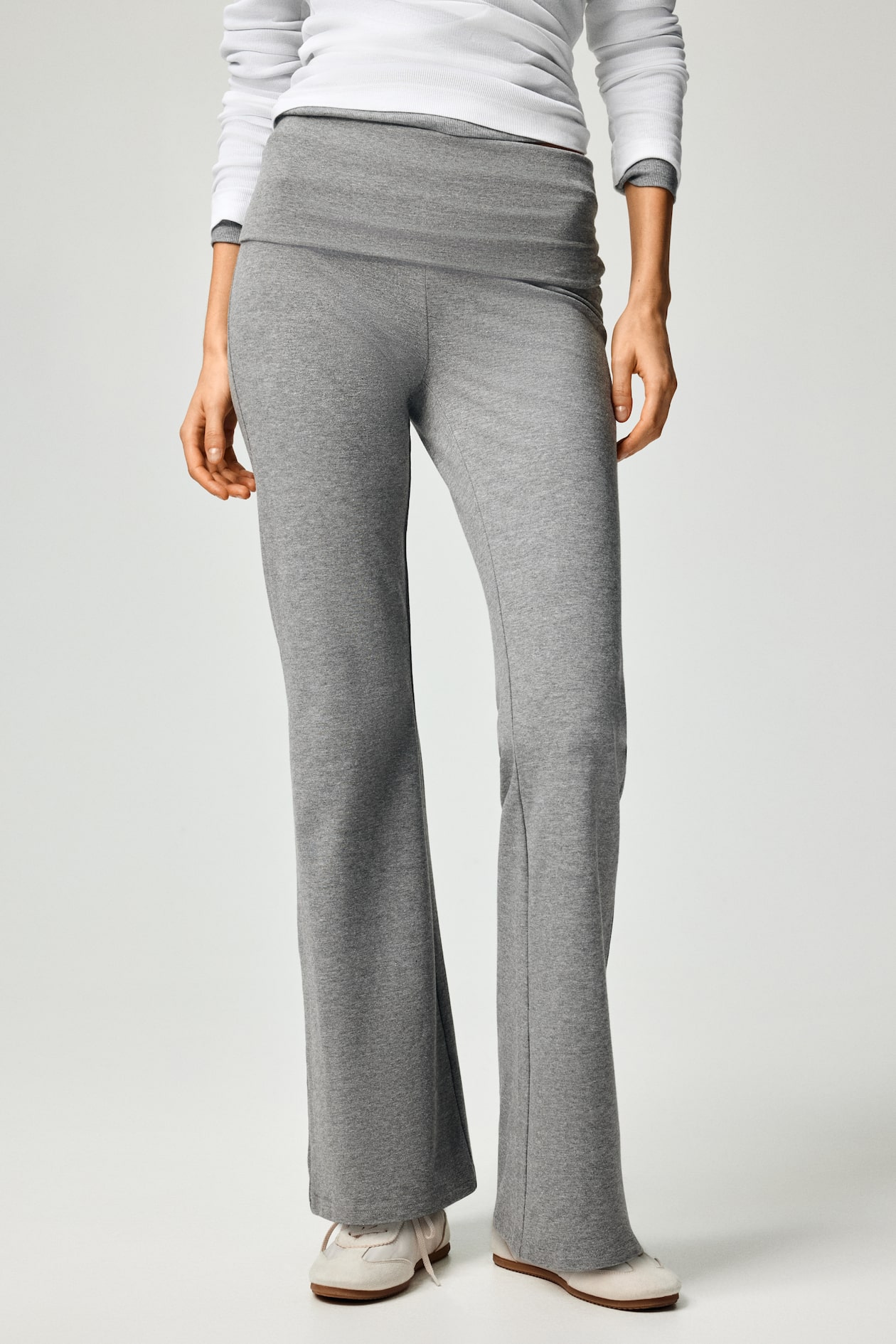 Foldover-Waist Cotton Pants - image 2