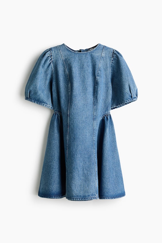 Женские платья H&M Flared-Skirt Denim Dress