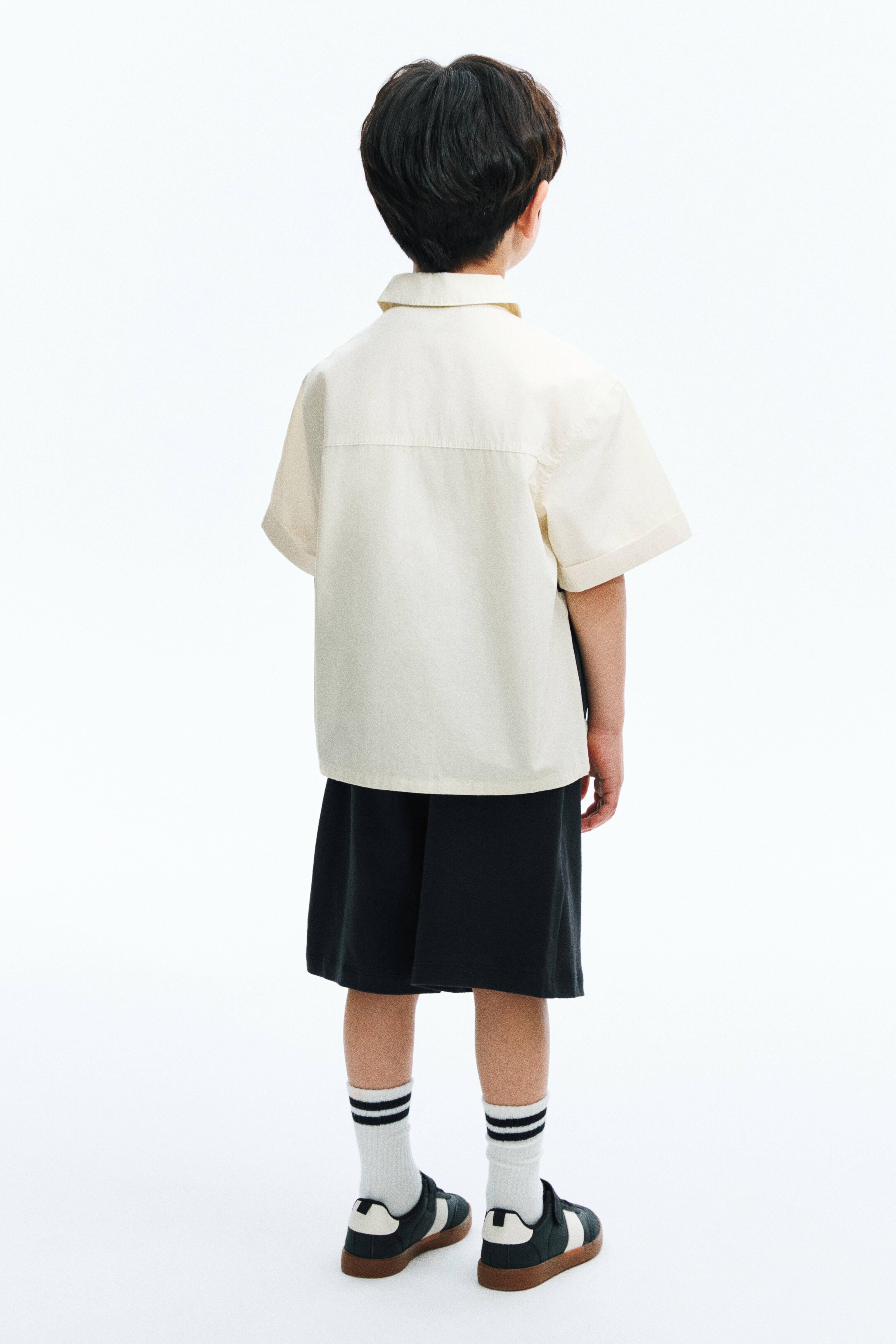 Chemise imprimée en popeline de coton