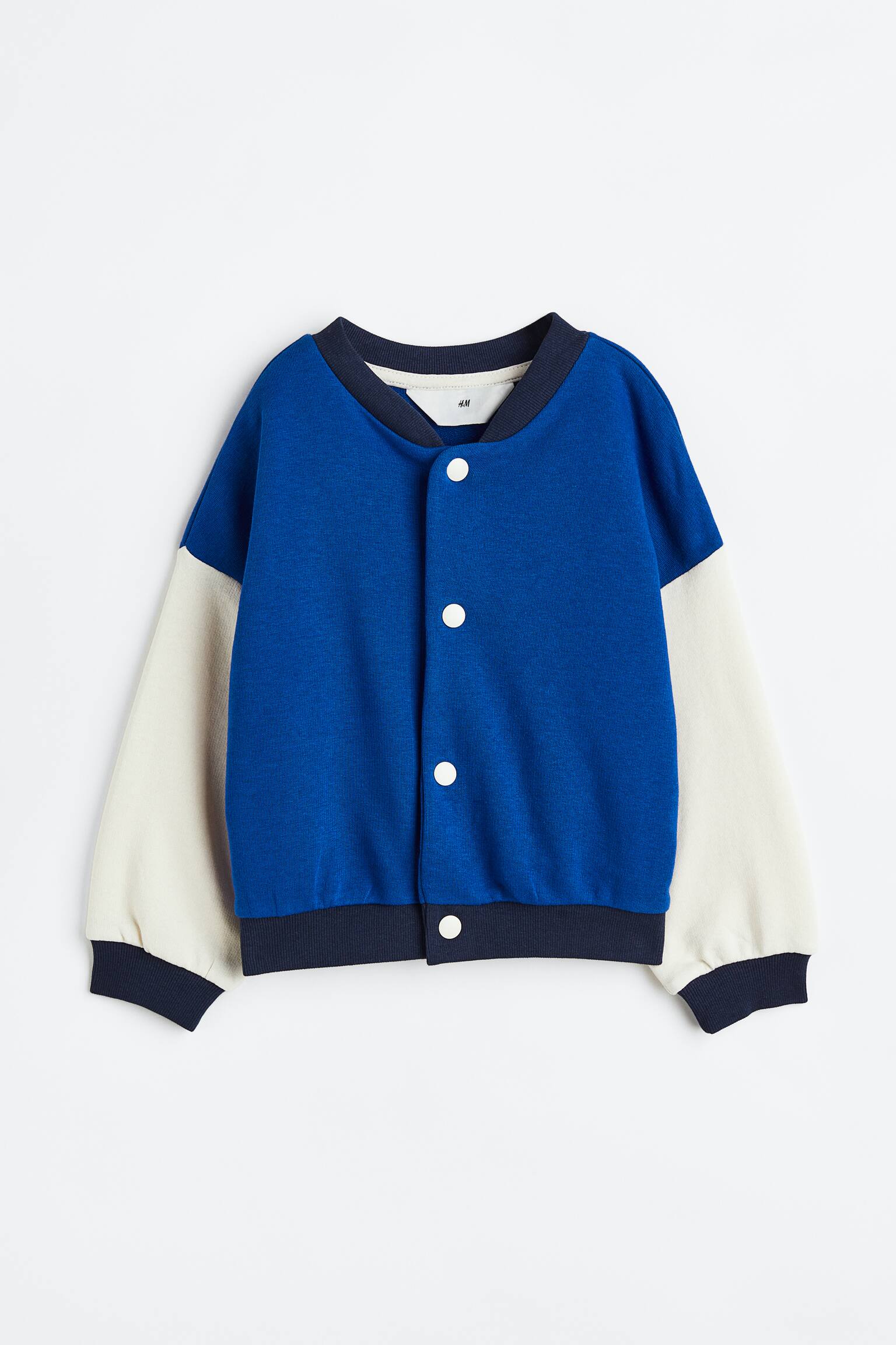 Baseball Jacket - Bright blue/Block colour/Navy blue/Pinstripe - 1