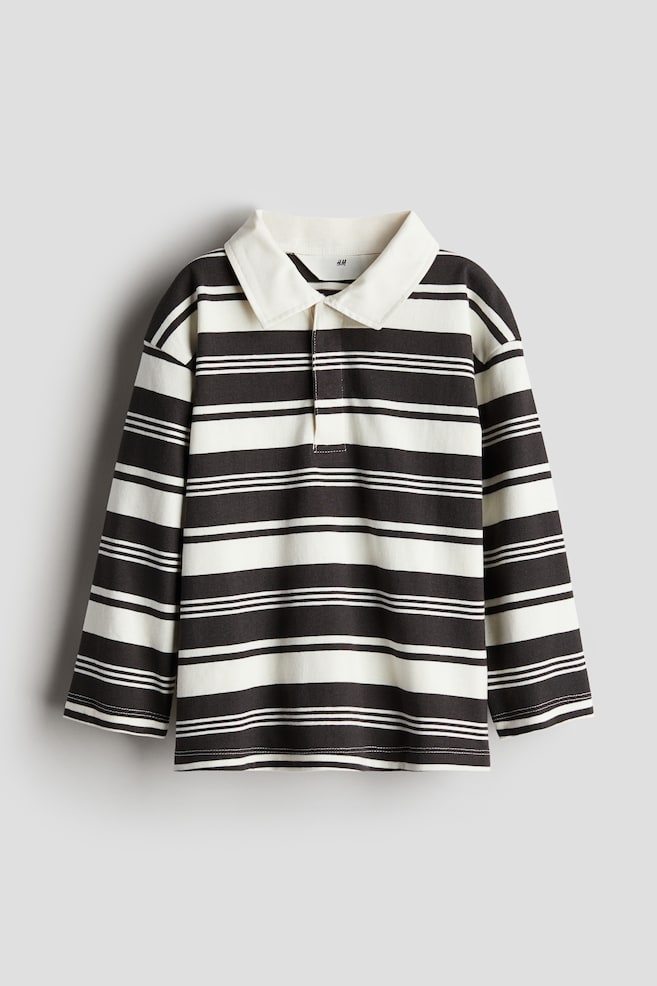 Rugby Shirt - Dark gray/white striped/Red/blue striped - 1