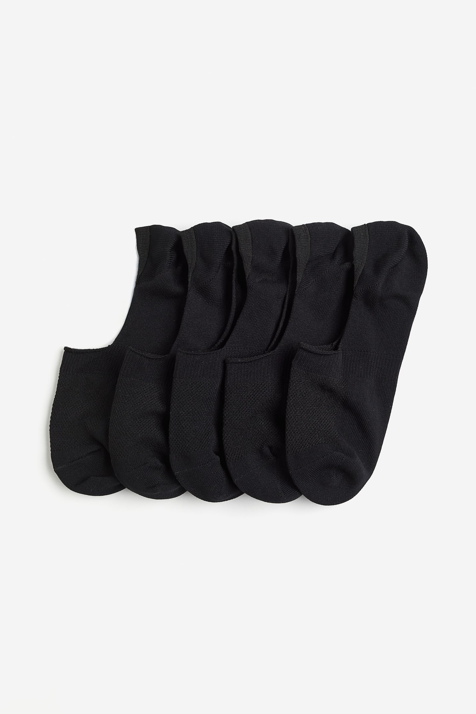 5-pack DryMove™ No Show Sports Socks - Black - 1