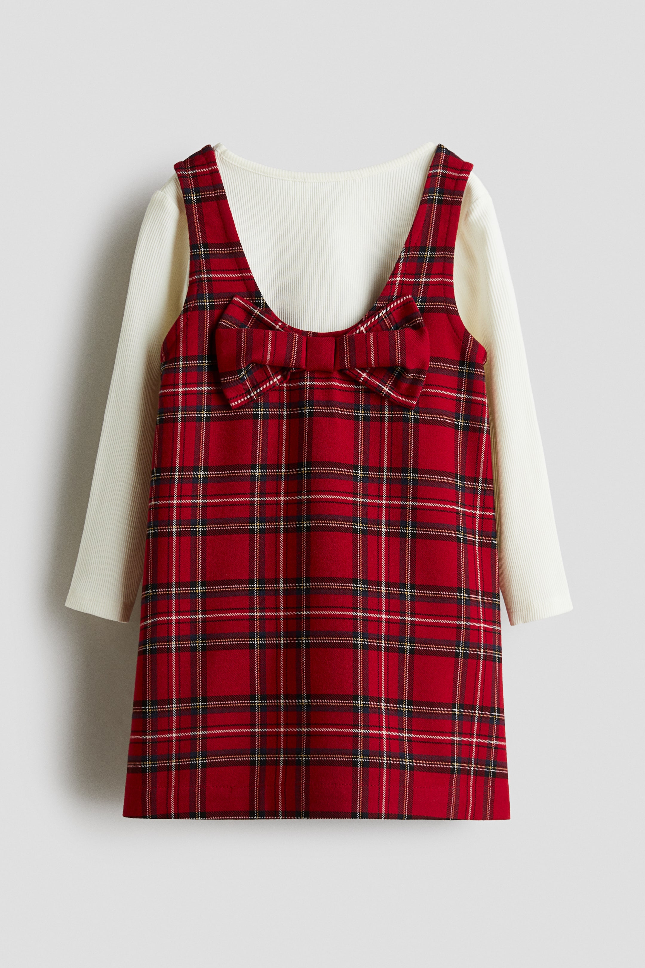 Näytä suurempi kuva: Kaksiosainen setti - Punainen/Ruudullinen - Kids | H&M FI 2