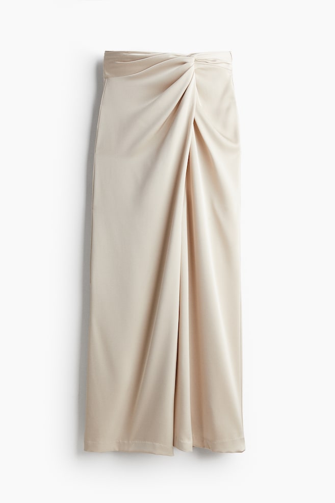 Draped trousers - Light beige - 1