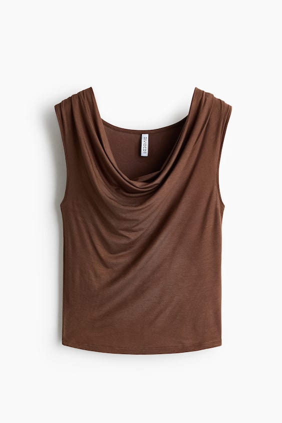Женские топы H&M Cowl-Neck Jersey Top