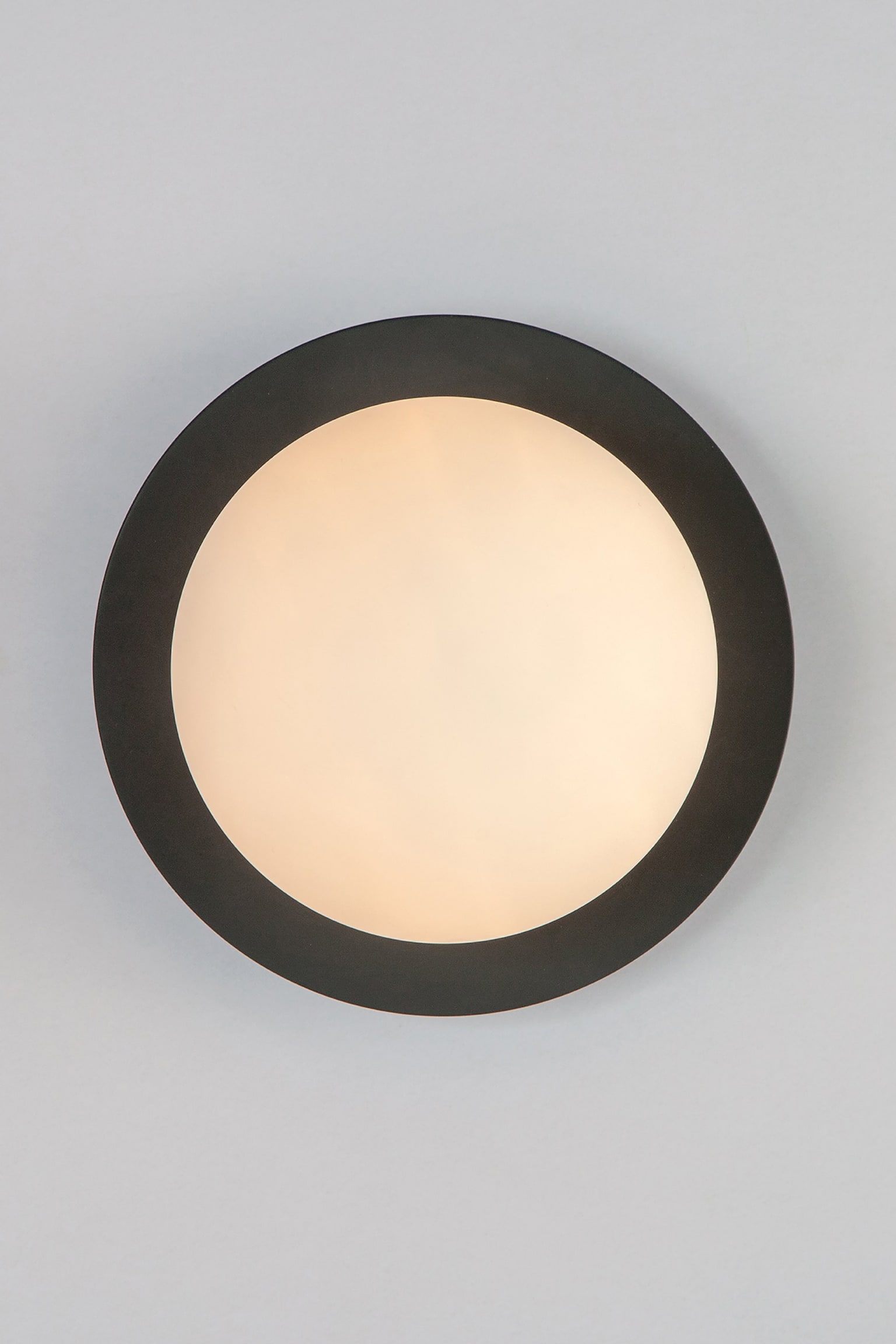 Opal Disk Wall Light - Dark Grey/Gold - 1