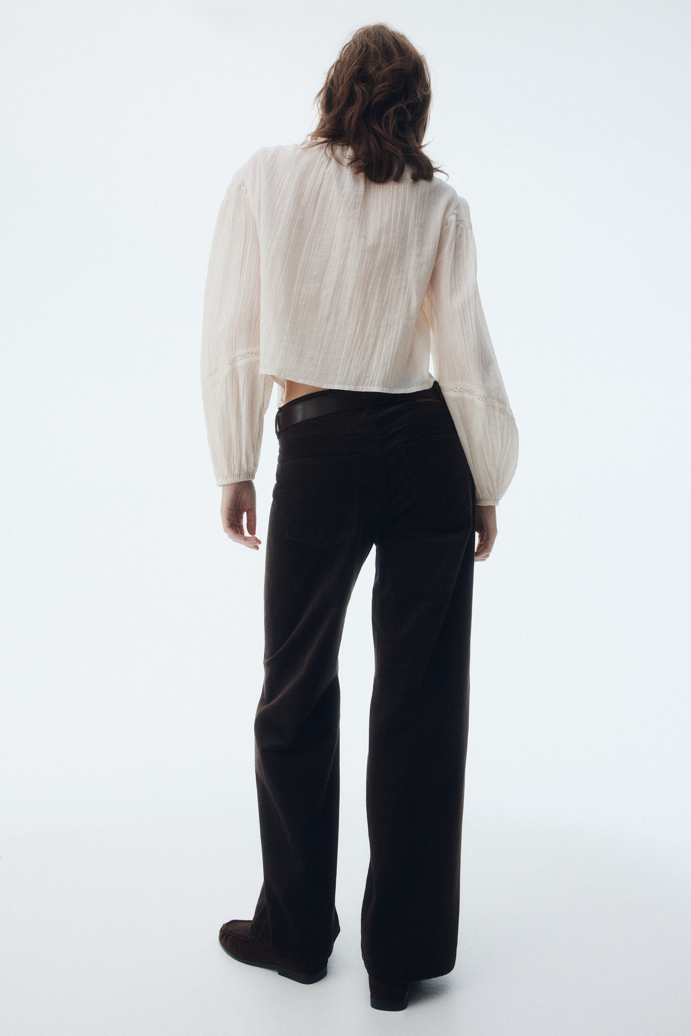 Wide corduroy trousers