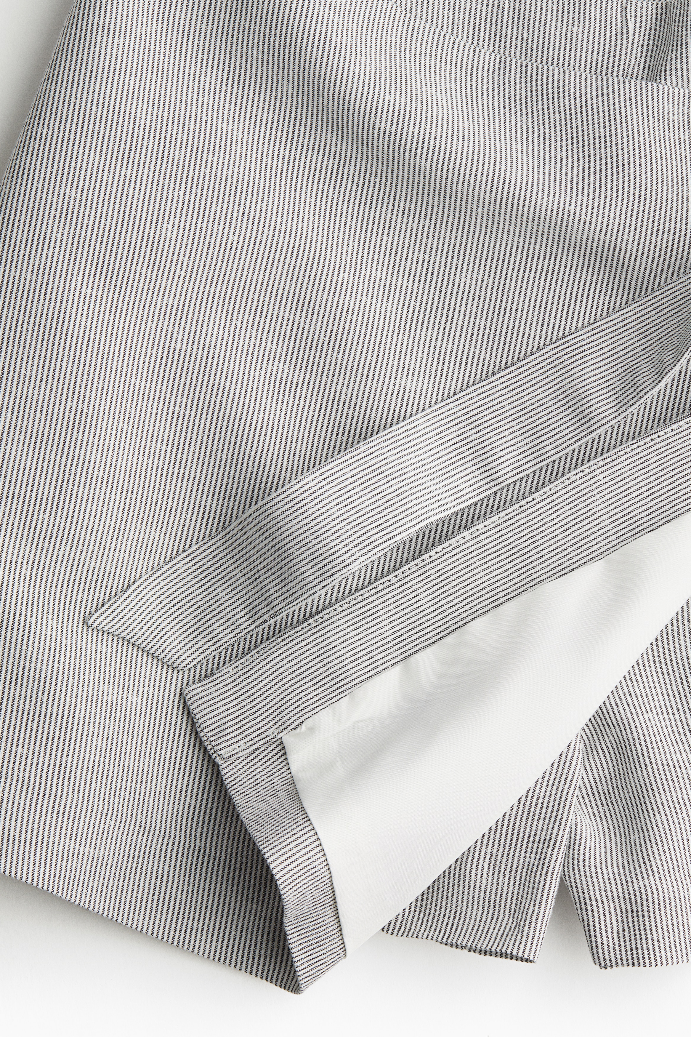 Linen-blend skort