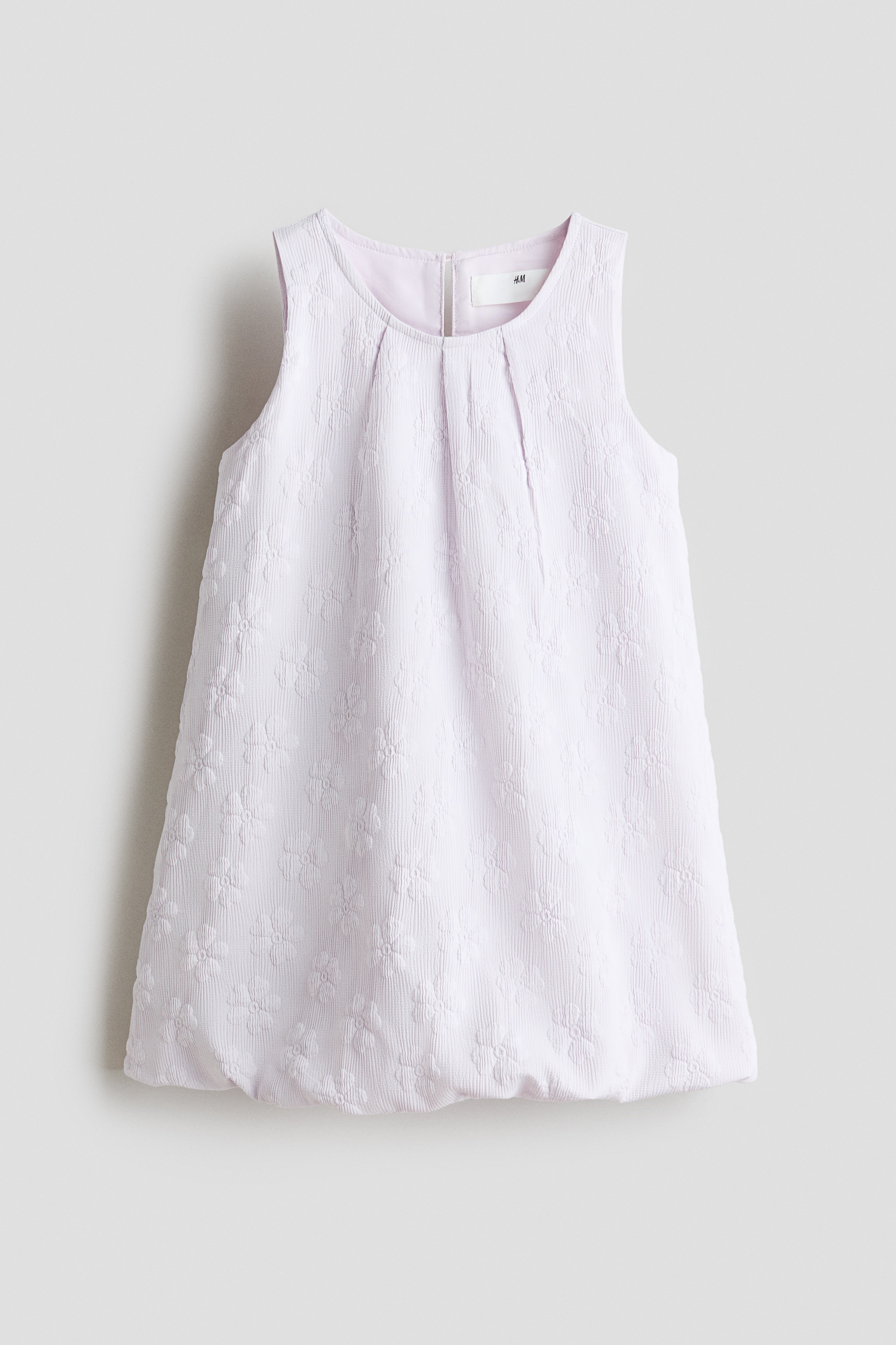 Patterned Dress - Light pink/White