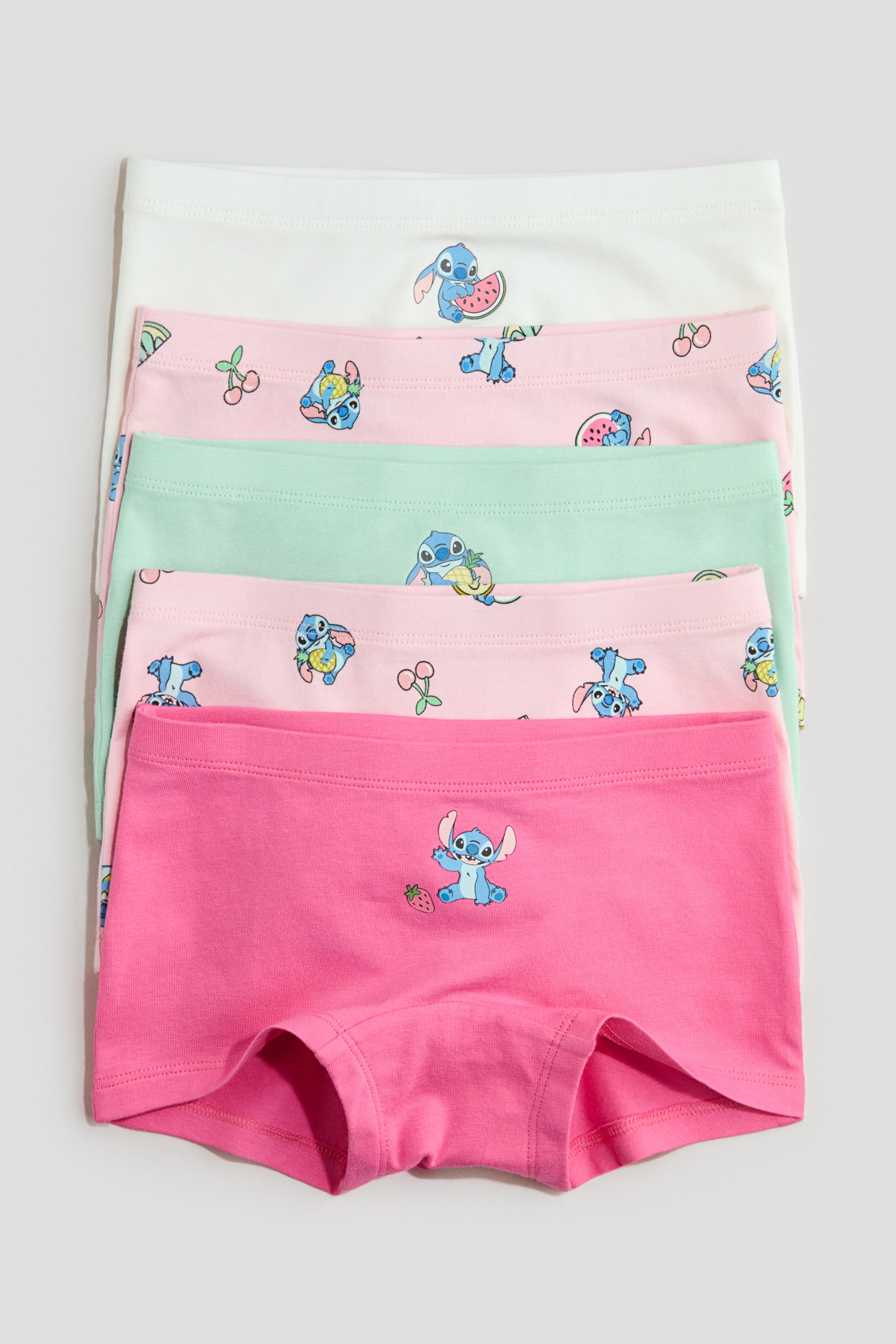 View larger image: 5-pack cotton boxer briefs - Pink/Lilo & Stitch - Kids | H&M 1
