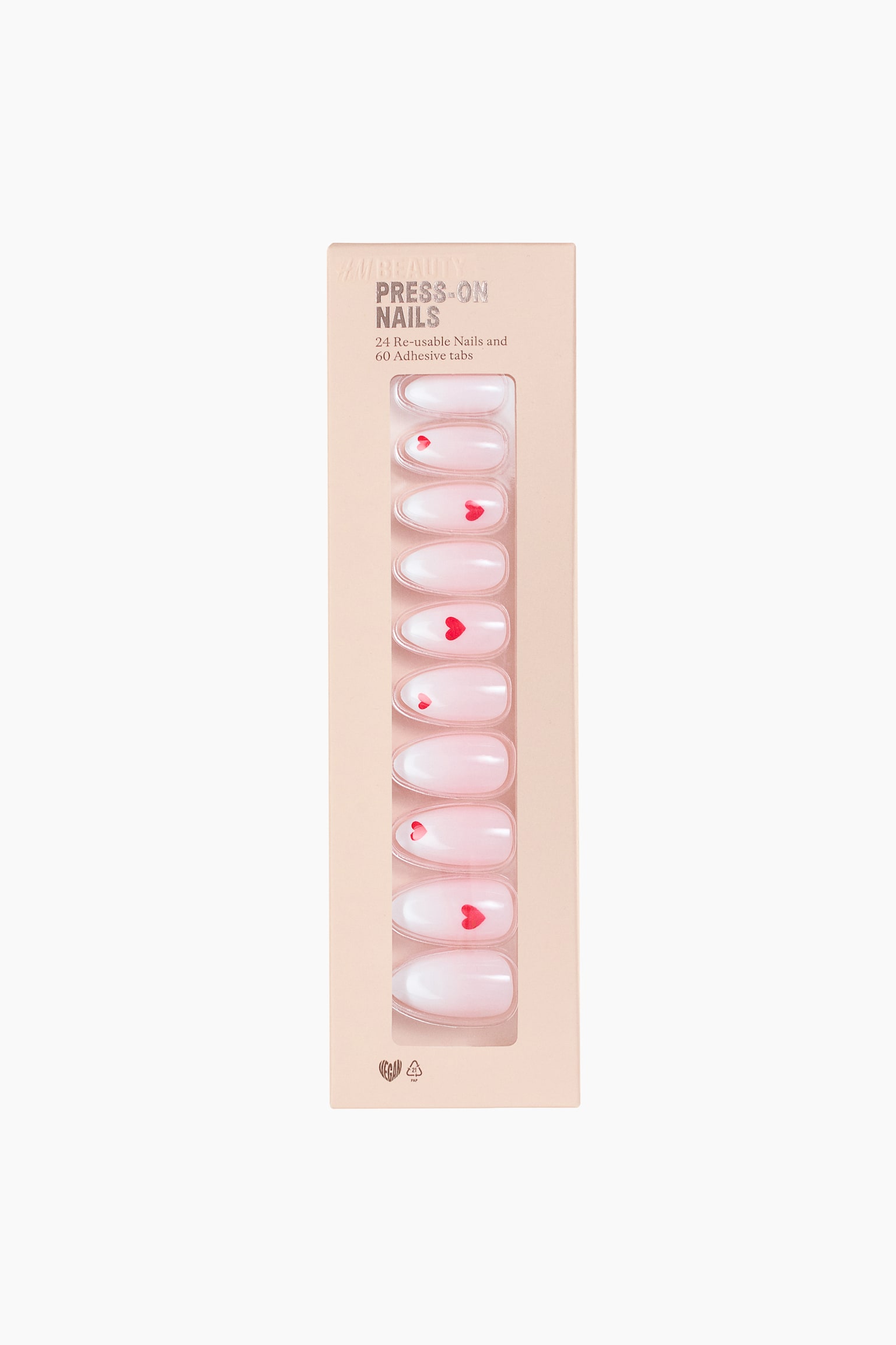 Press-on nails - Almond Long V-Day Vibes/Square Short Sweetheart/Almond Long Ruby Tips/Almond Long Midnight Metal/Almond Long Icy Rose/Square Long Chrome Beetle/Oval Long Crystal Crush