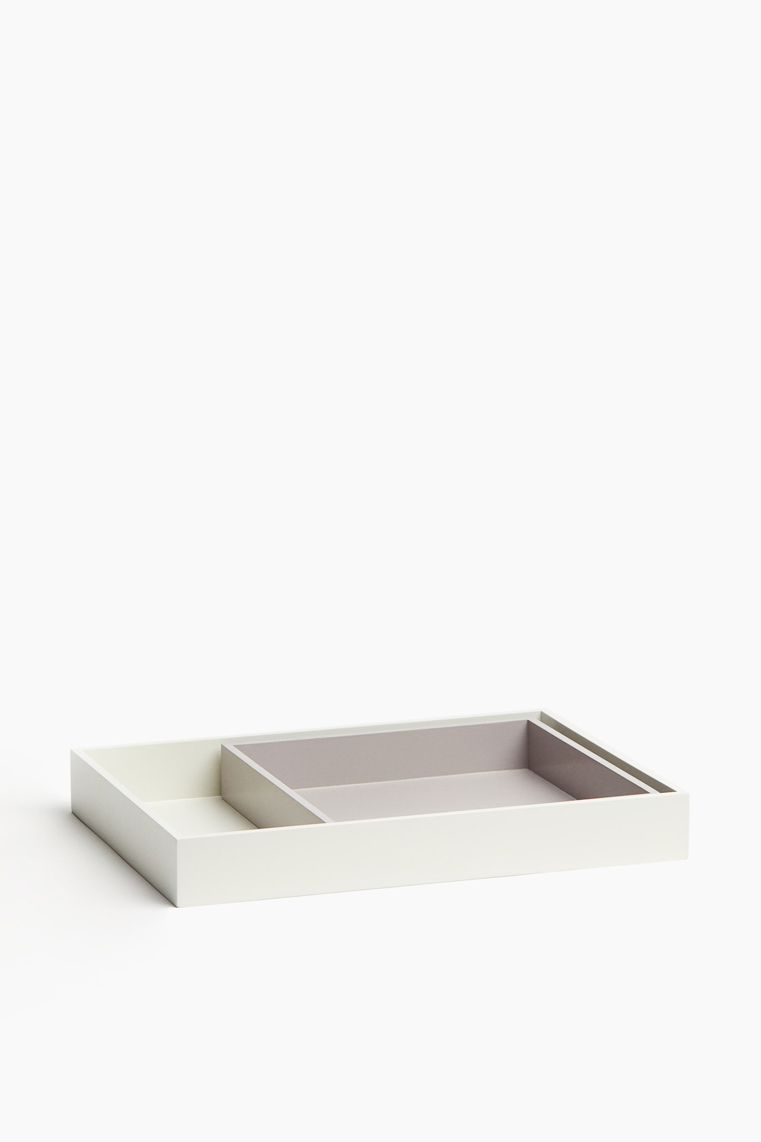 2-pack trays - White/Light grey - 1