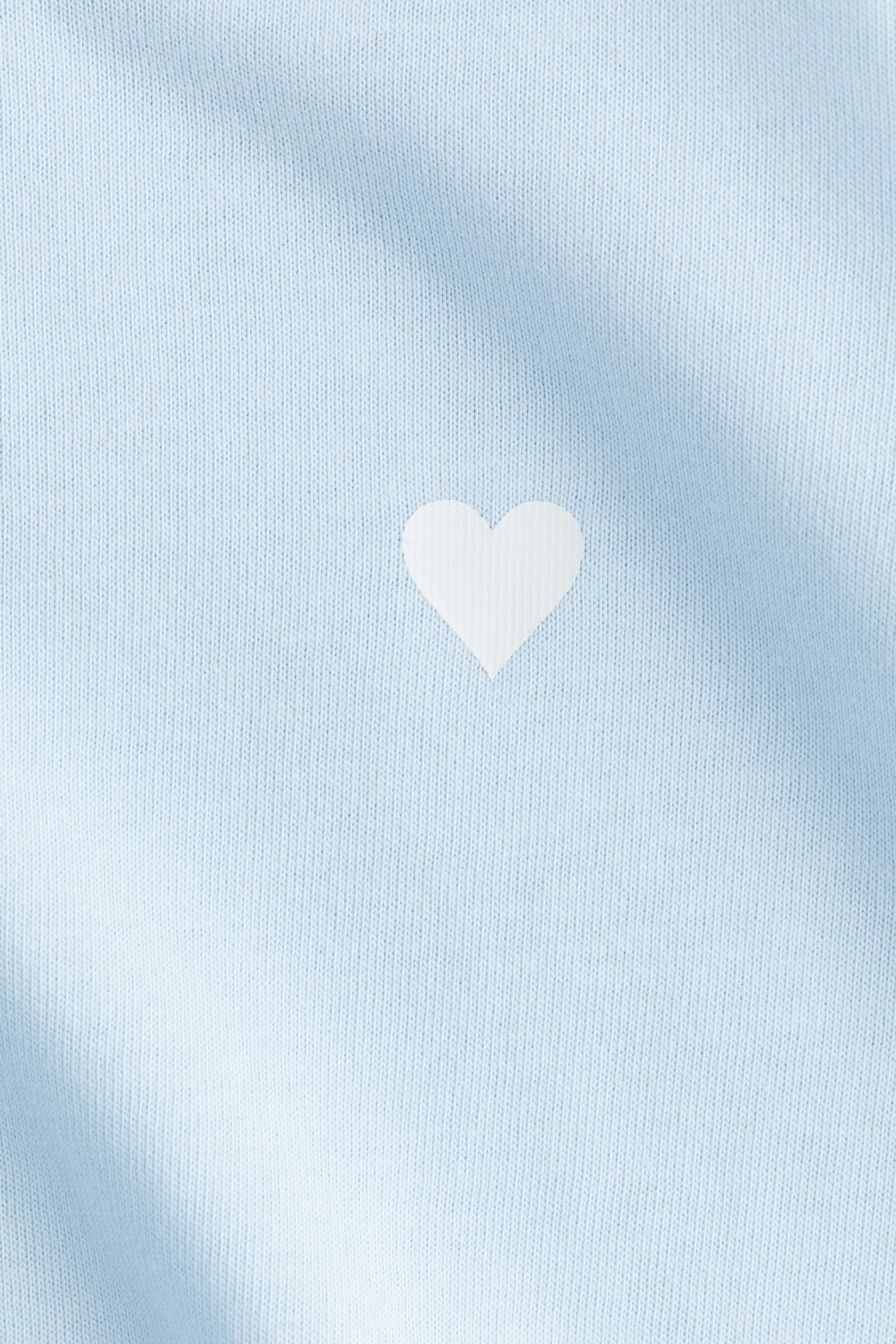 튤 프릴 코튼 탑 - 라이트 블루/하트/화이트/블랙 스트라이프/화이트/하트 - 6