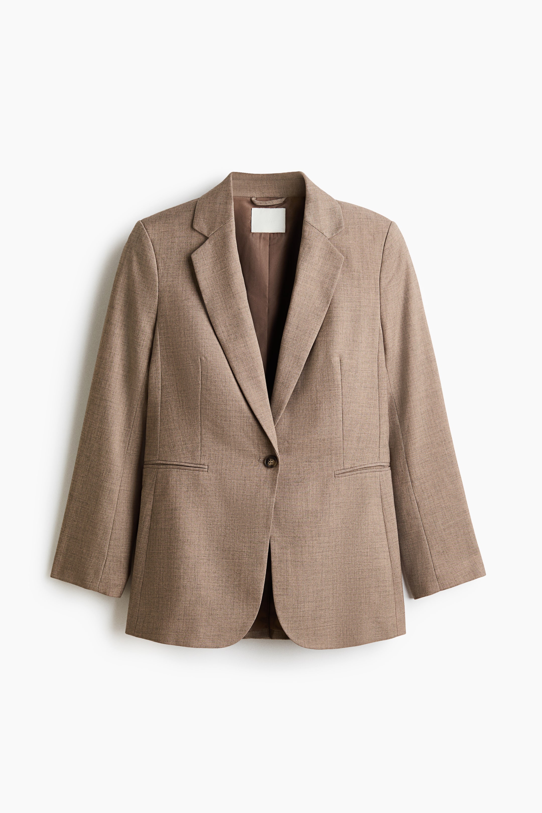 Single-Breasted Twill Blazer