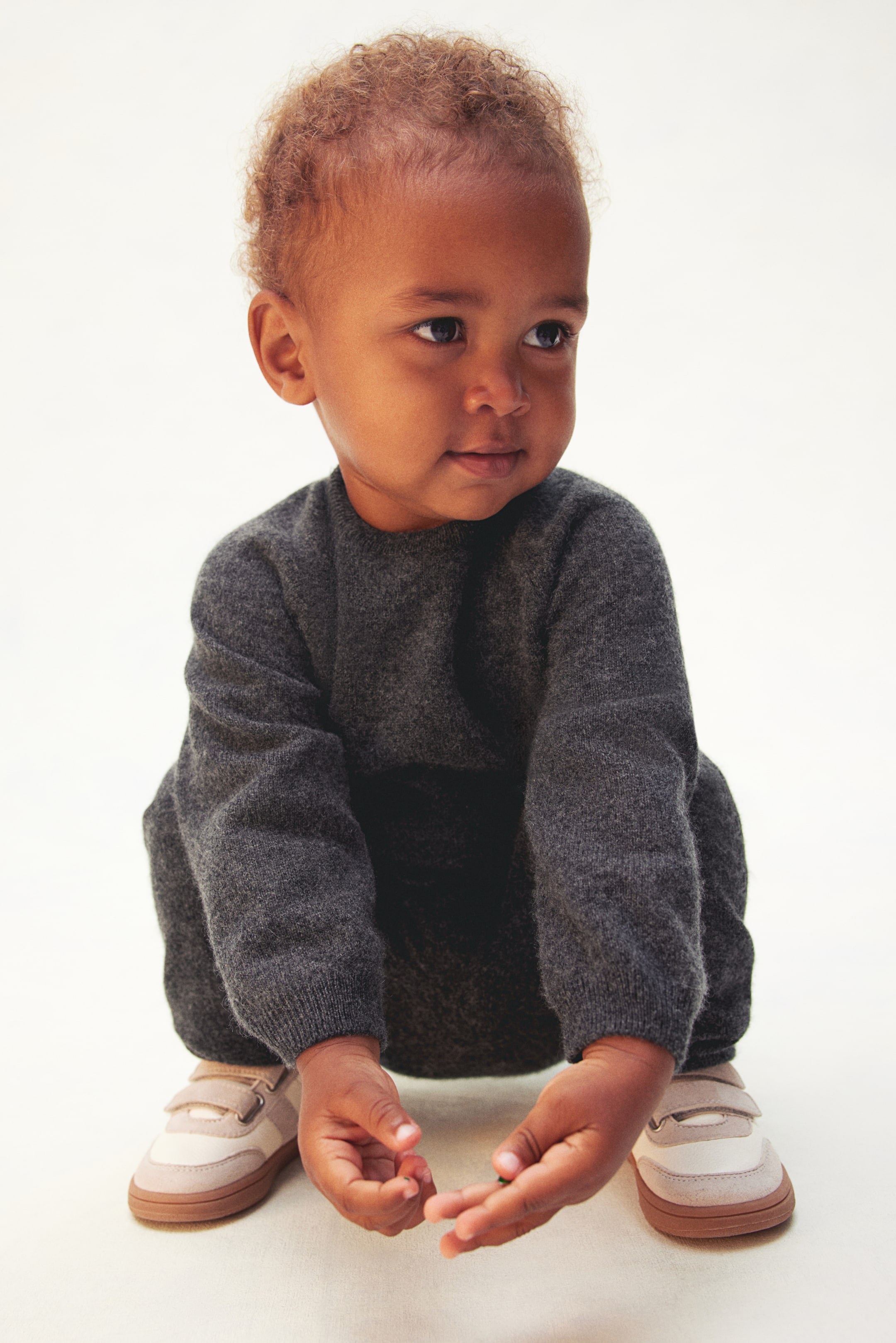 Cashmere-knit jumper - Dark grey - Kids | H&M GB 2