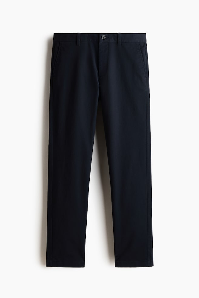 Chinos de algodón Slim Fit - Azul marino/Beige oscuro/Beige claro/Negro - 1