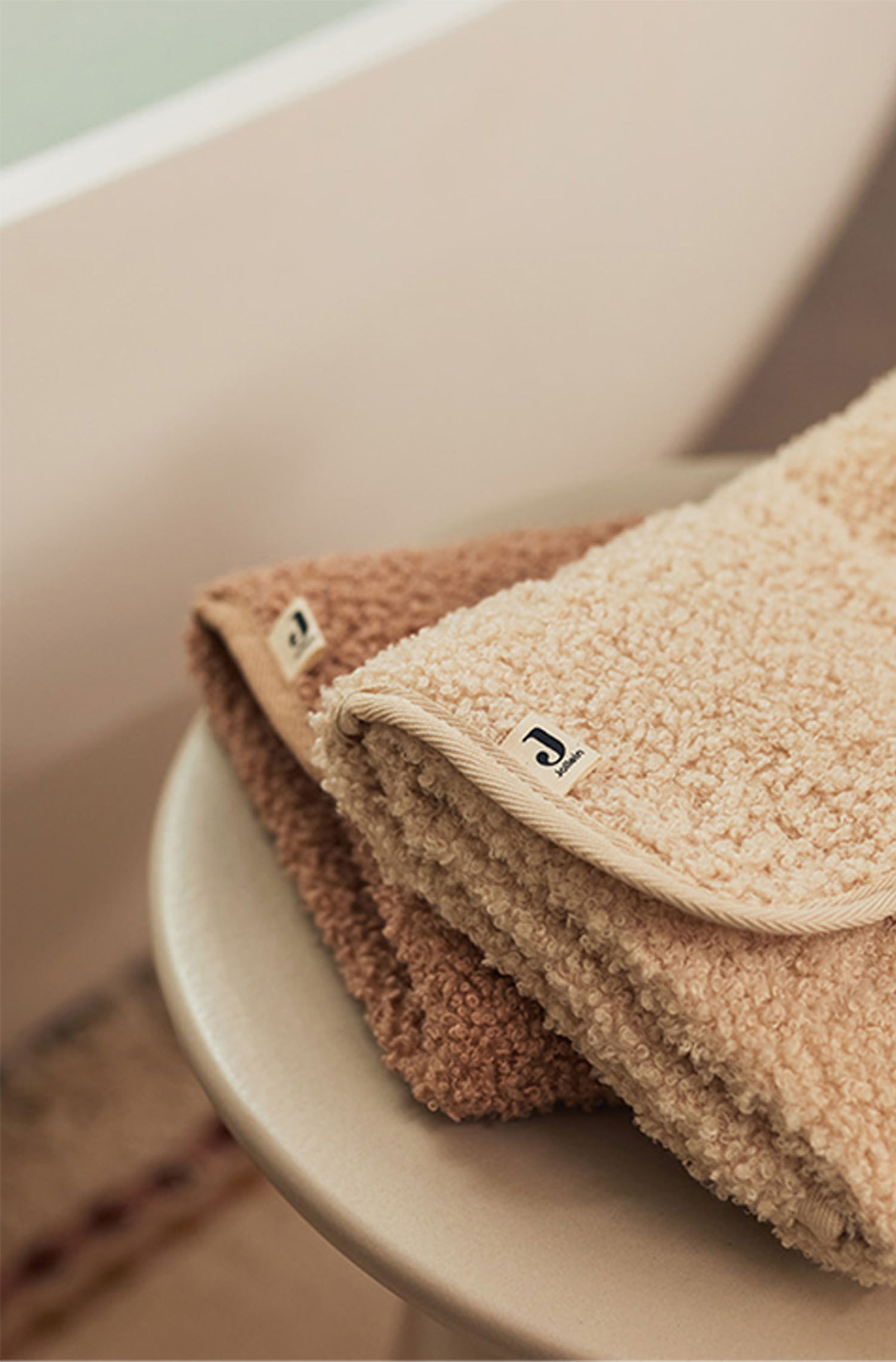 Wickelunterlage & Beutel - Boucle/naturel/Boucle/biscuit