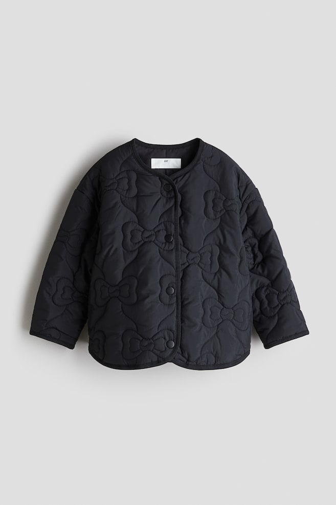 Quilted jacket - Black - 1