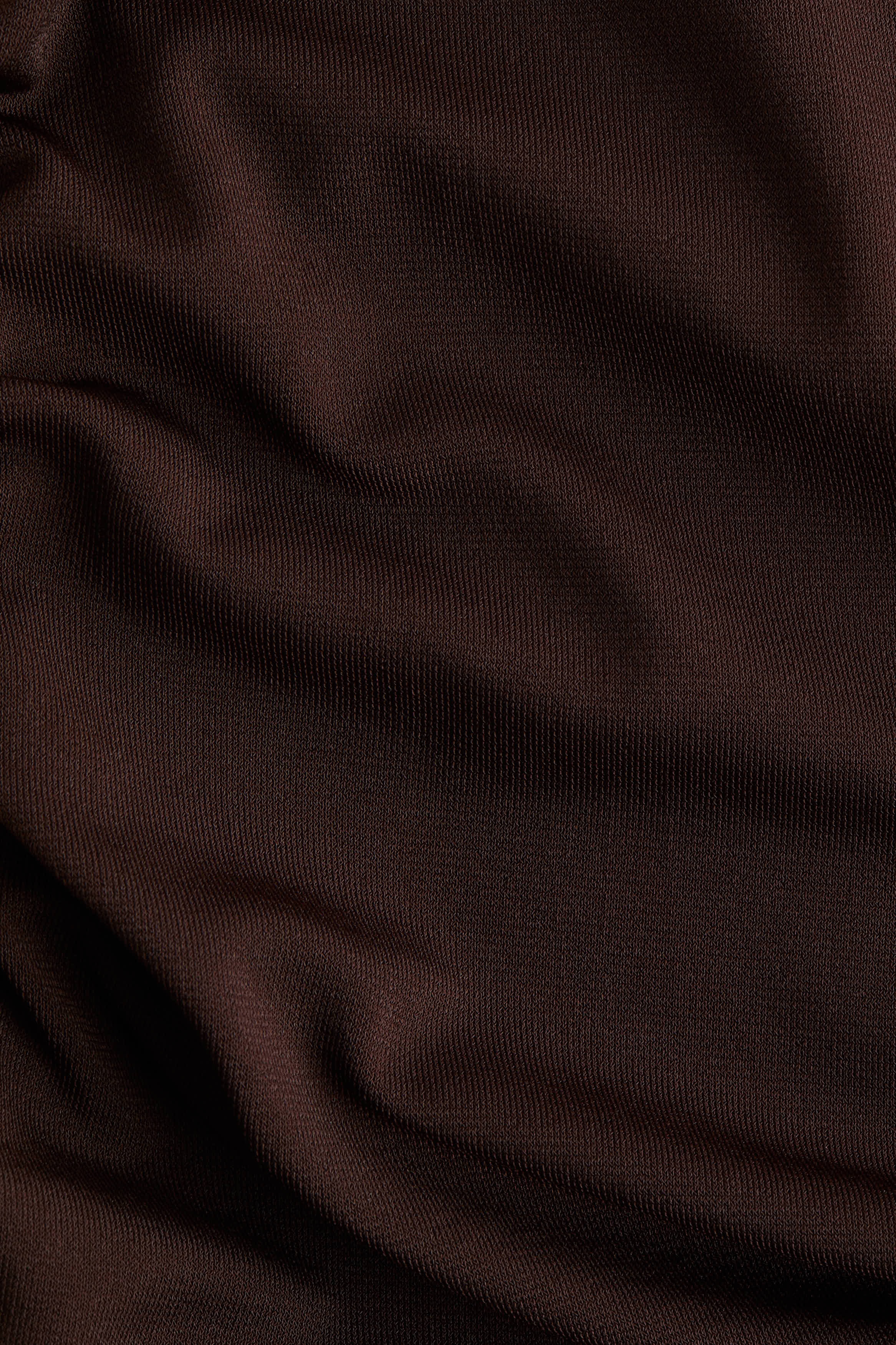 Draped one-shoulder dress