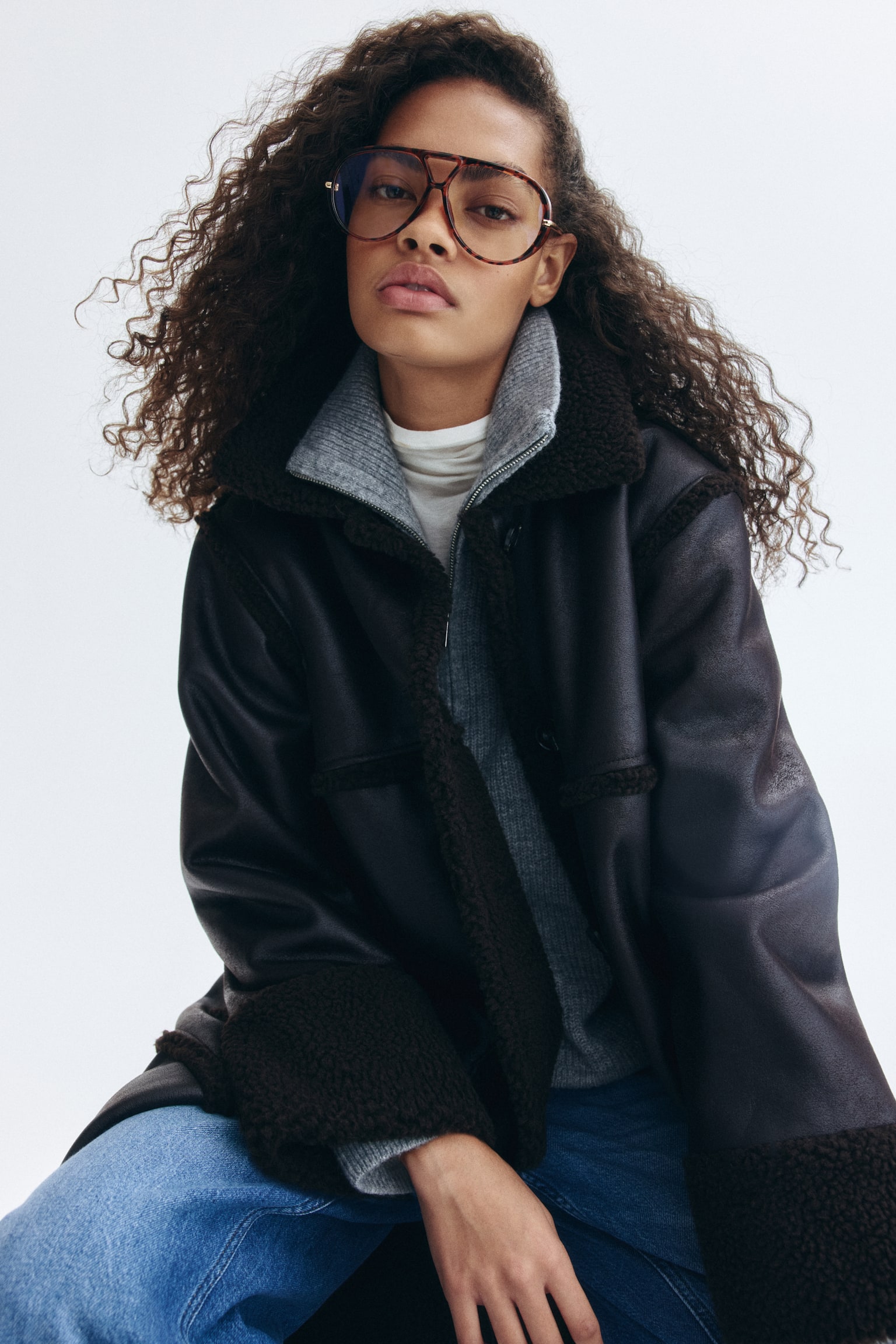 Blue light glasses - Brown/Tortoiseshell pattern - 4