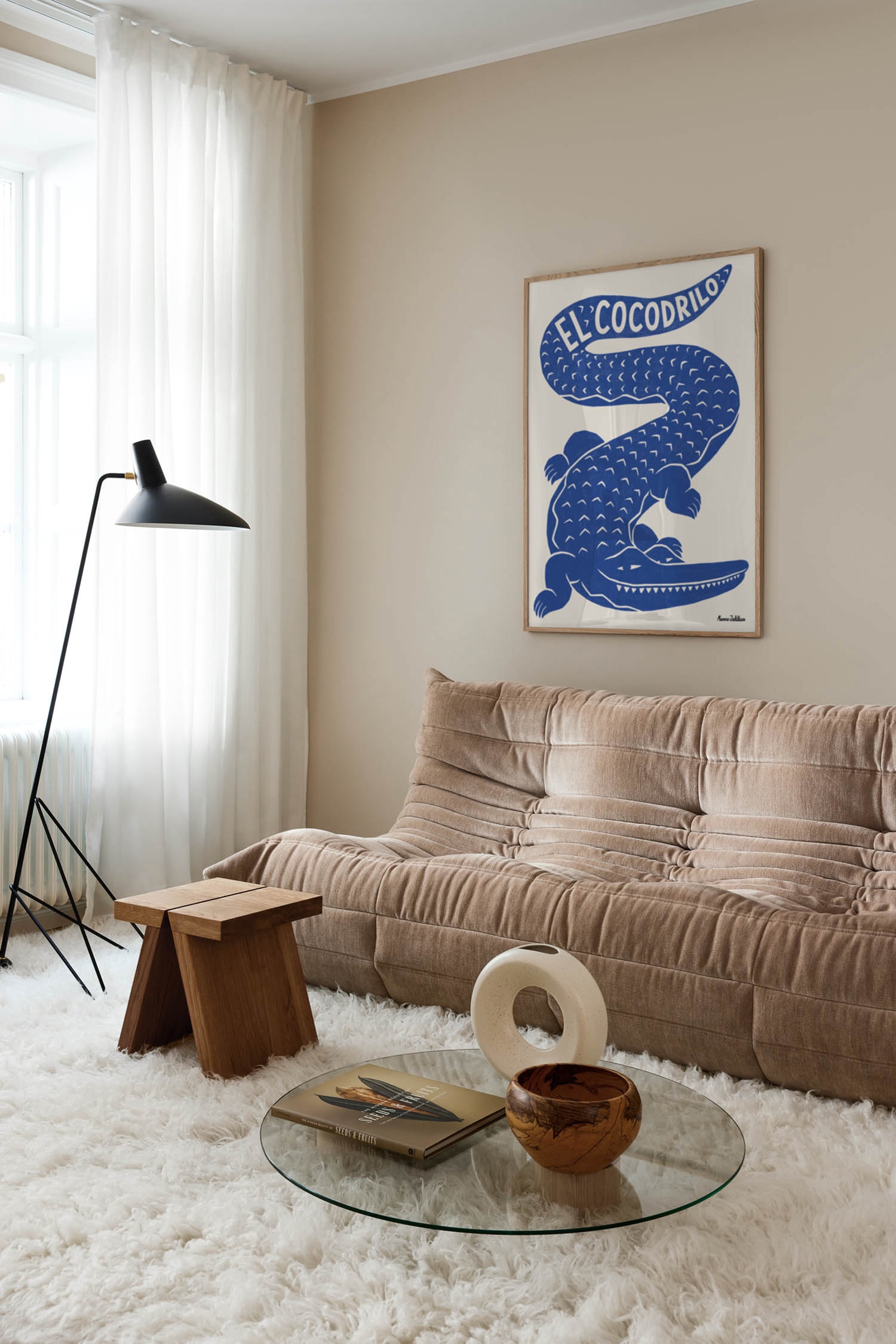 El Cocodrilo Poster - Blau