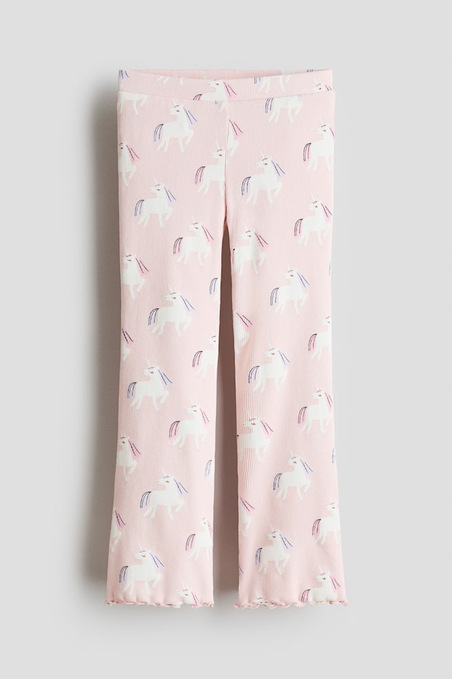 Flared legging - Lichtroze/eenhoorns/Zwart/Lichtroze/kersen/Wit/roze bloemen/Roomwit/kersen/Wit/bloemen - 1