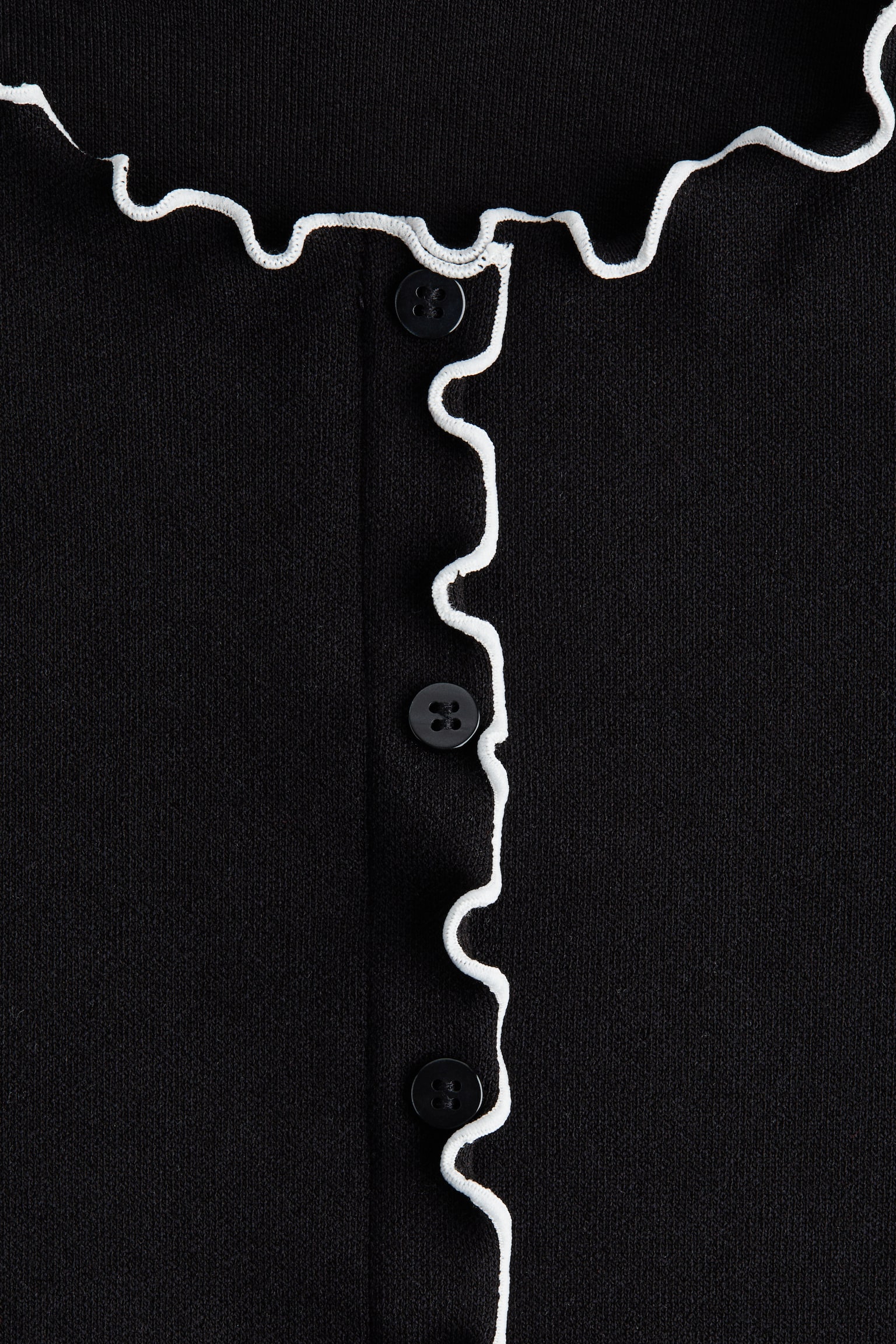 Overlocked top - Màu đen/Màu đỏ/Màu trắng - 4